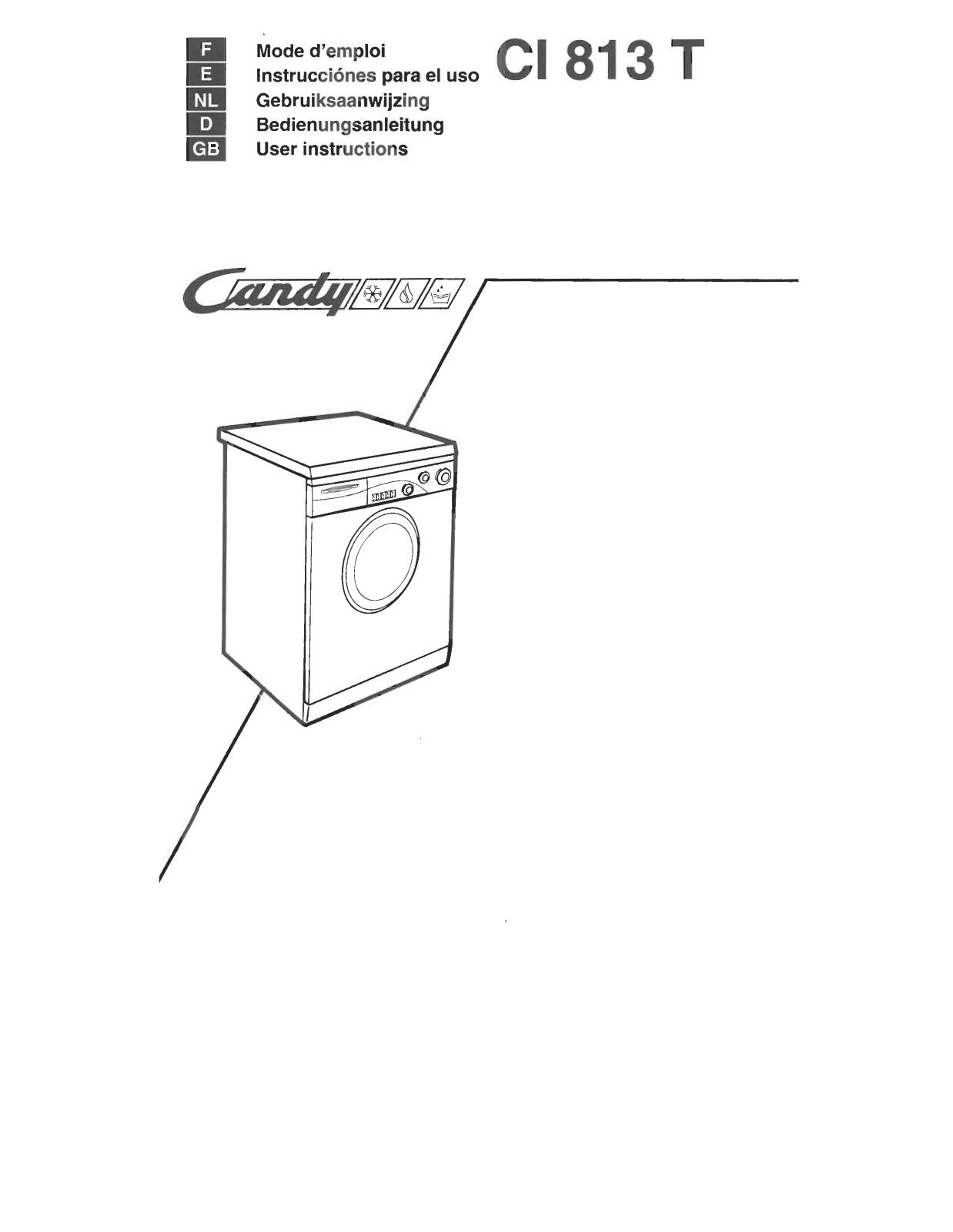 CANDY CI 813 T User Manual