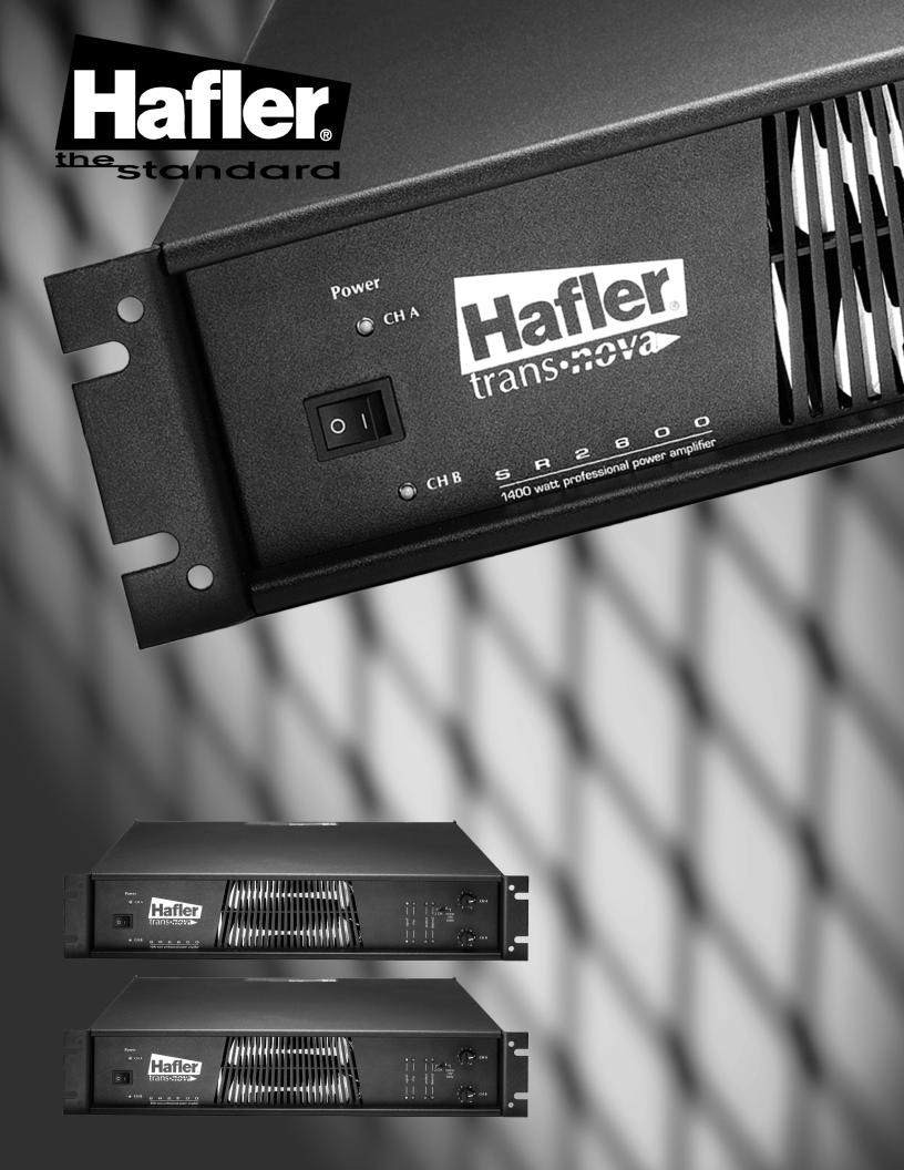 Hafler SR2300CE, SR2800CE, SR2800 User Manual