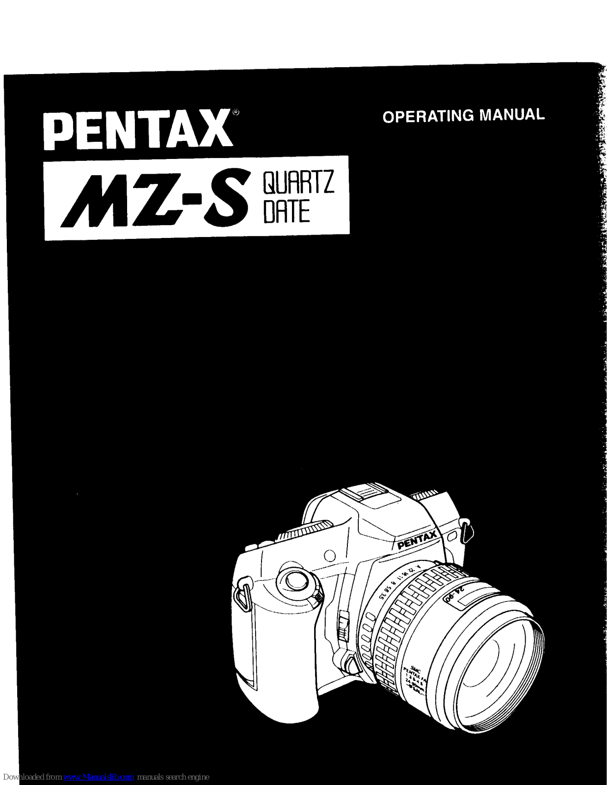 Pentax MZ-S Quartz Date Operation Manual