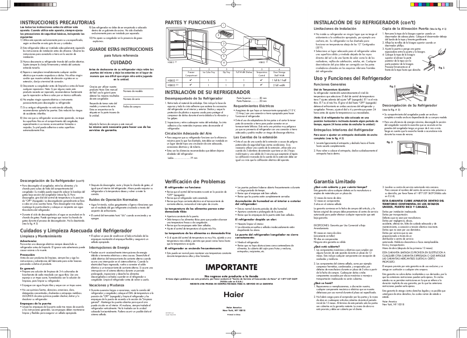 Haier HSB02-03 User Manual