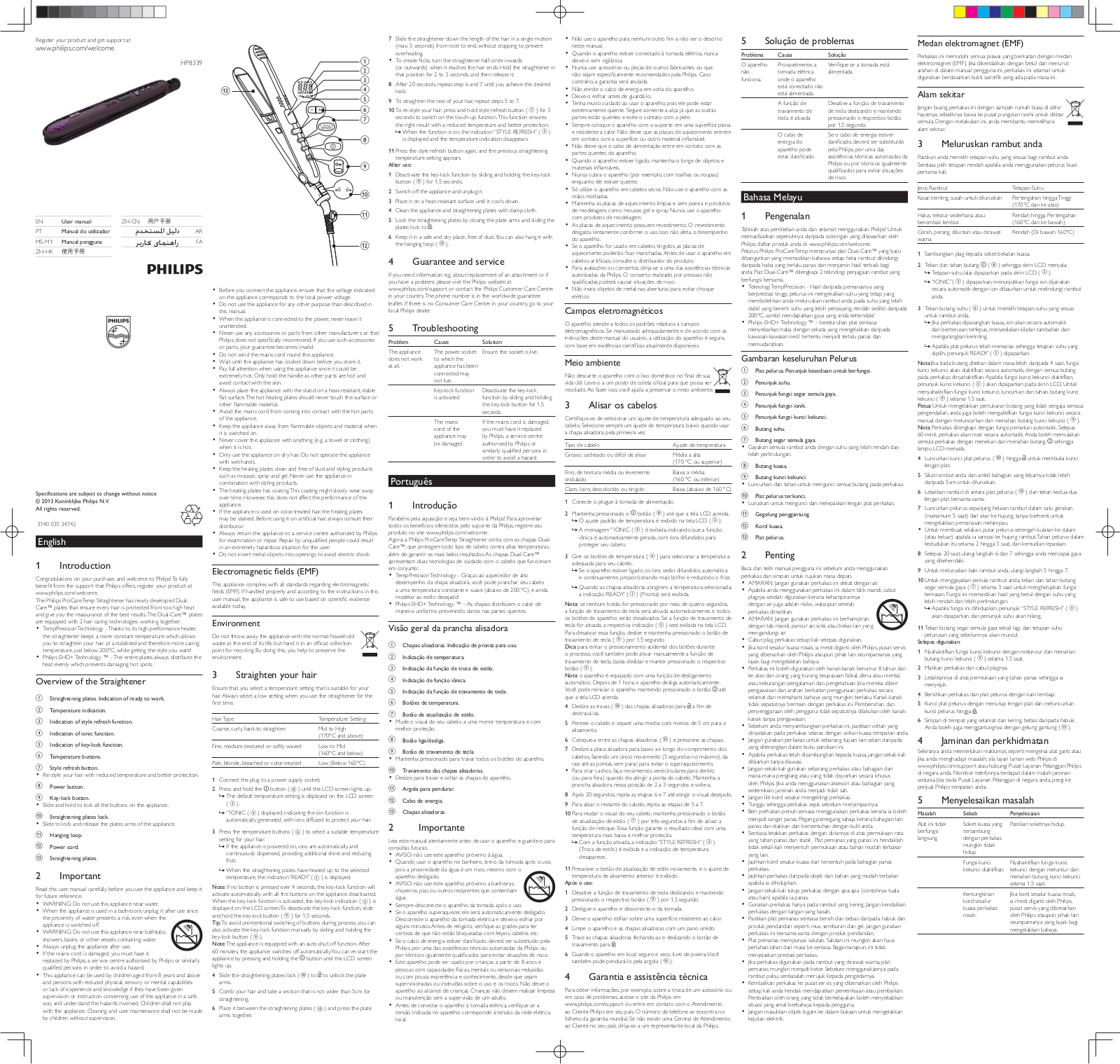 Philips HP8339/00 User Manual