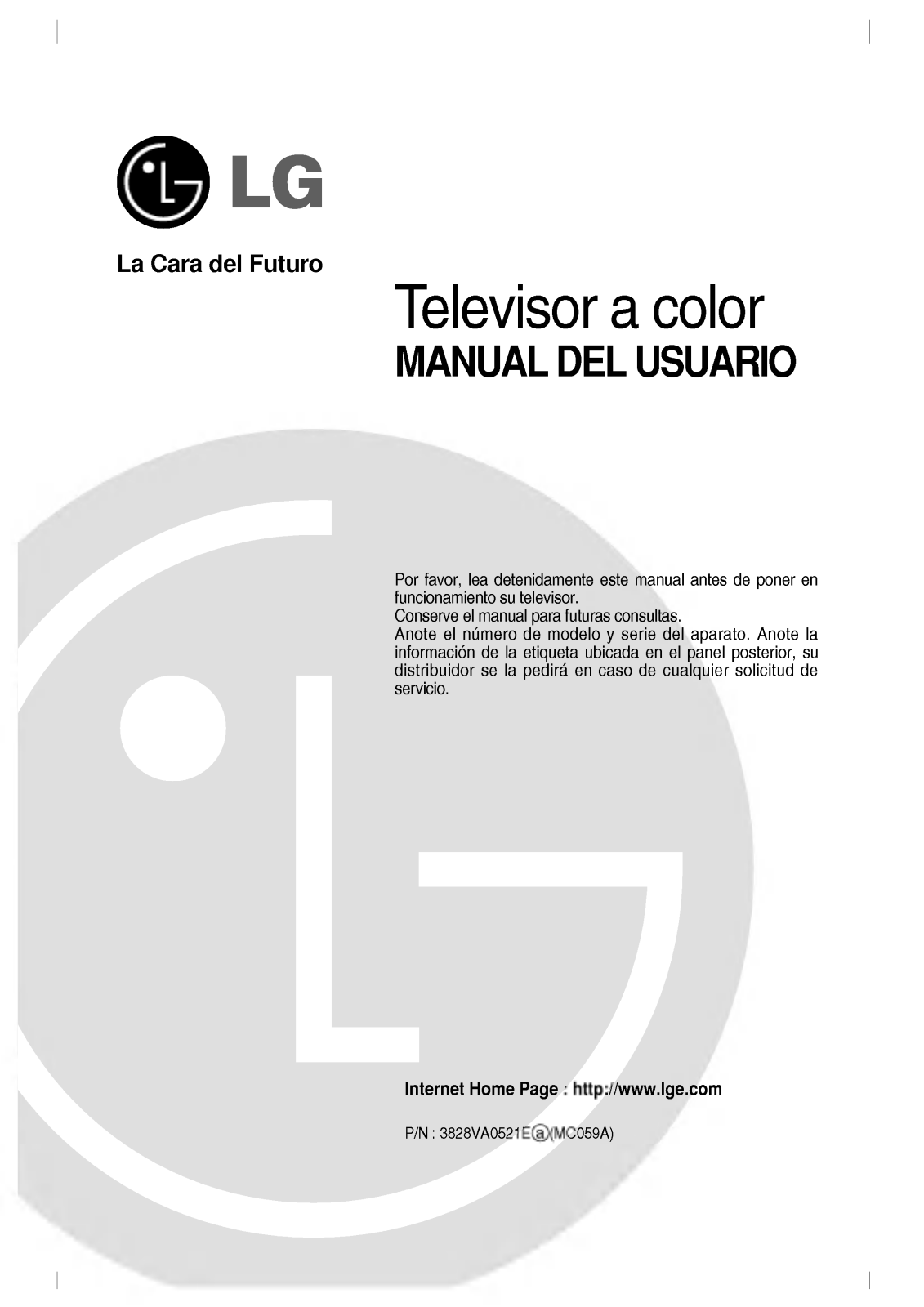 LG RP-21FE65 Owner's Manual