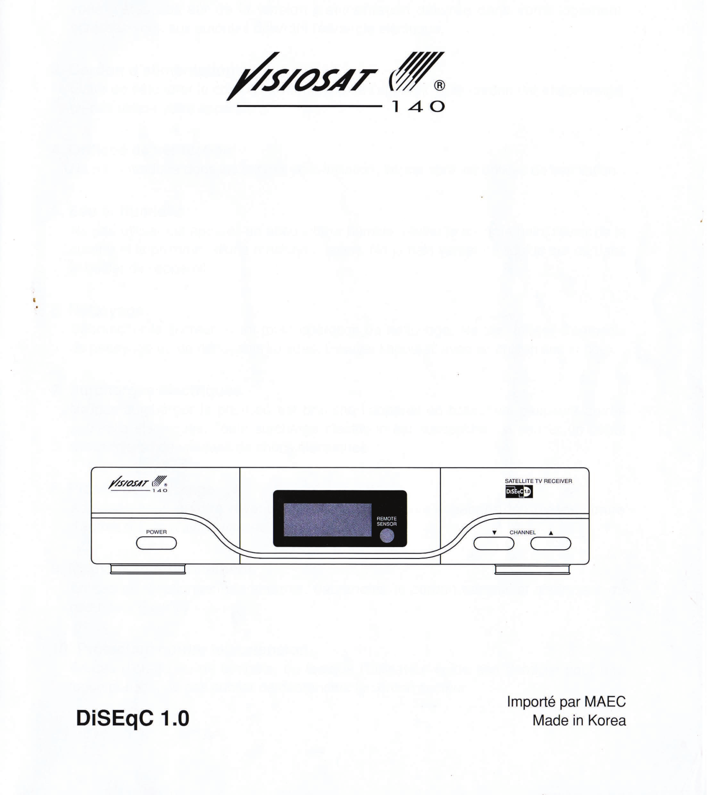 VISIOSAT 140 User Manual