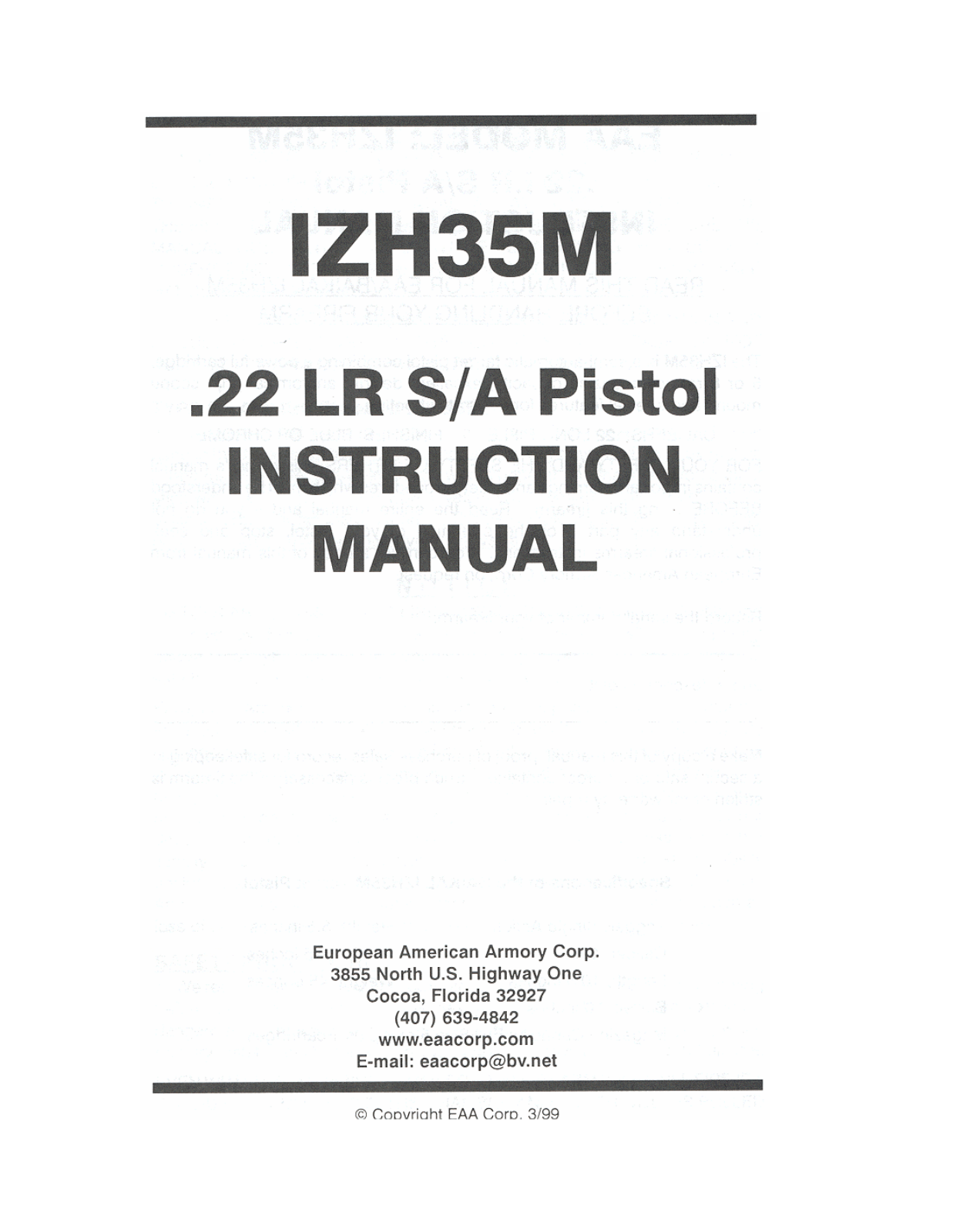 eaa izh35m User Guide