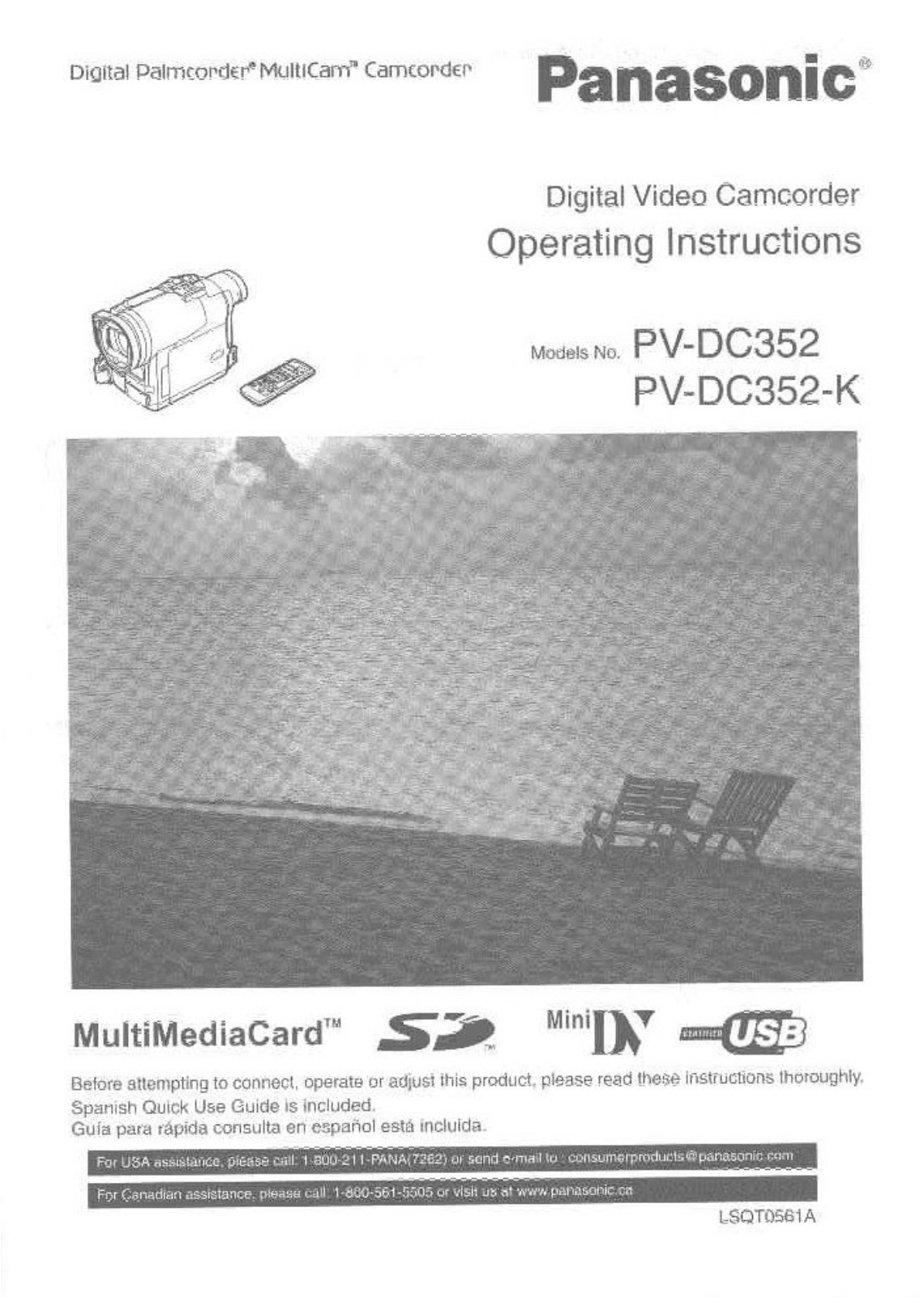 Panasonic PV-DC352 Operating Instruction