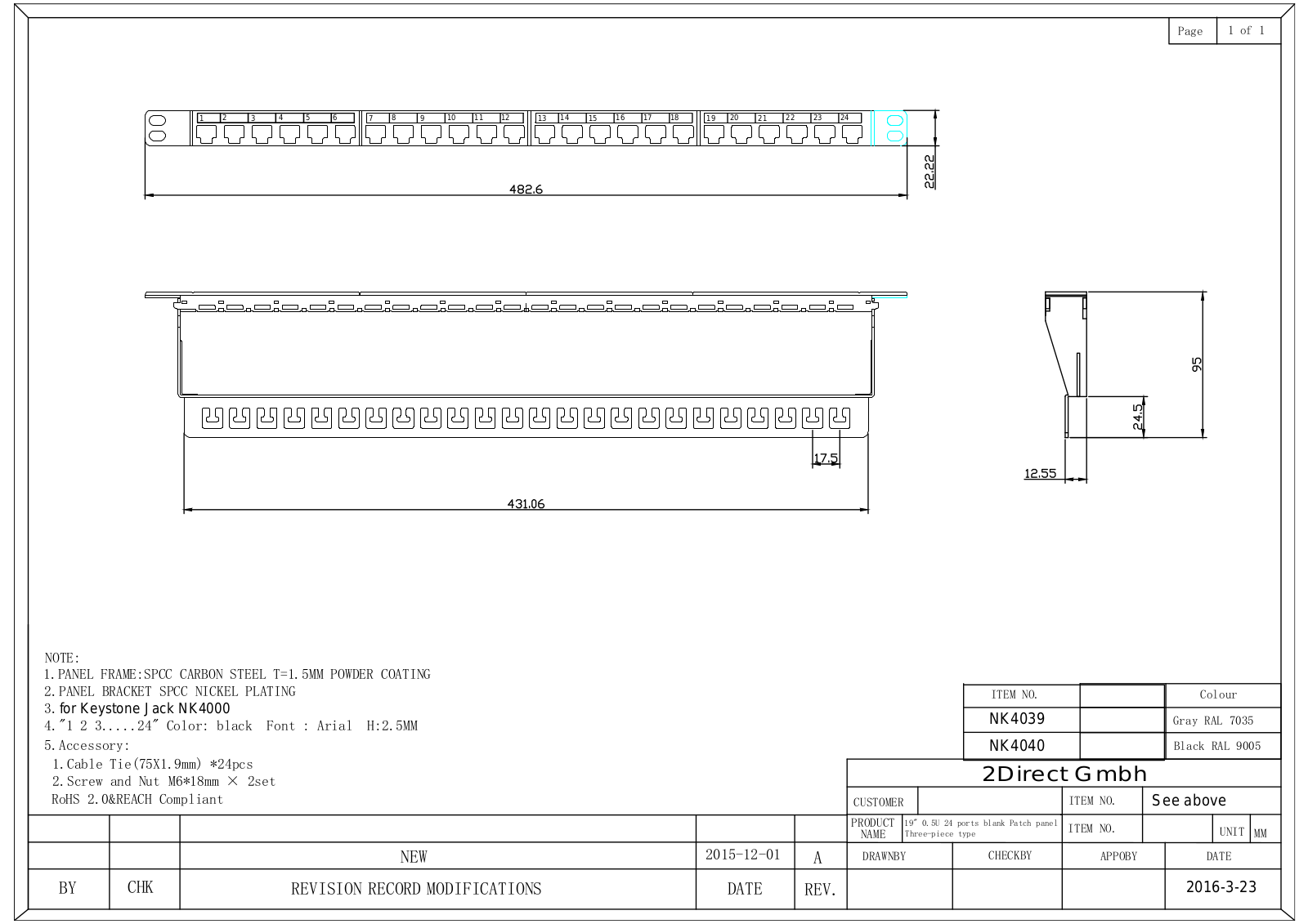 LogiLink NK4040 User Manual