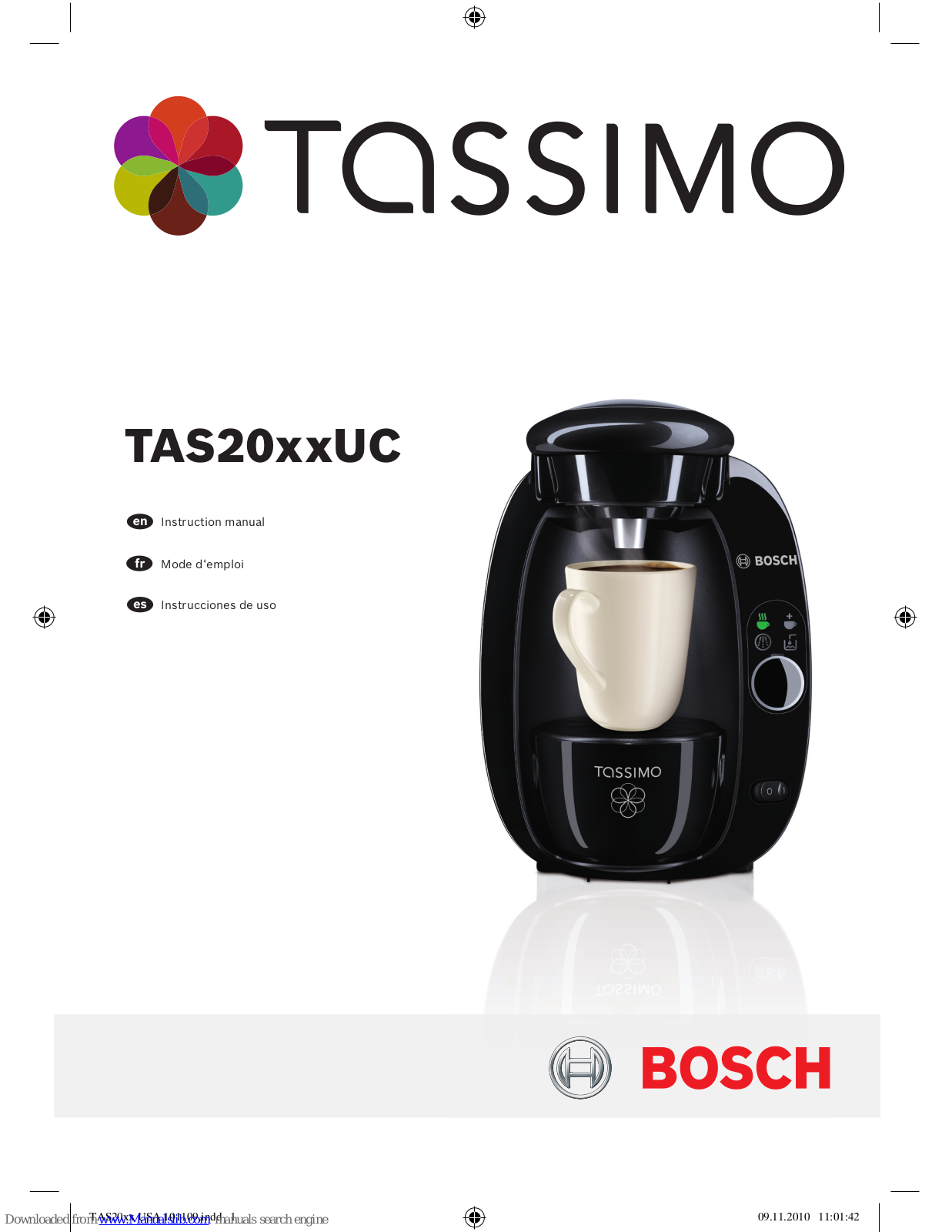 Bosch TAS2001UC, TAS2002UC Instruction Manual