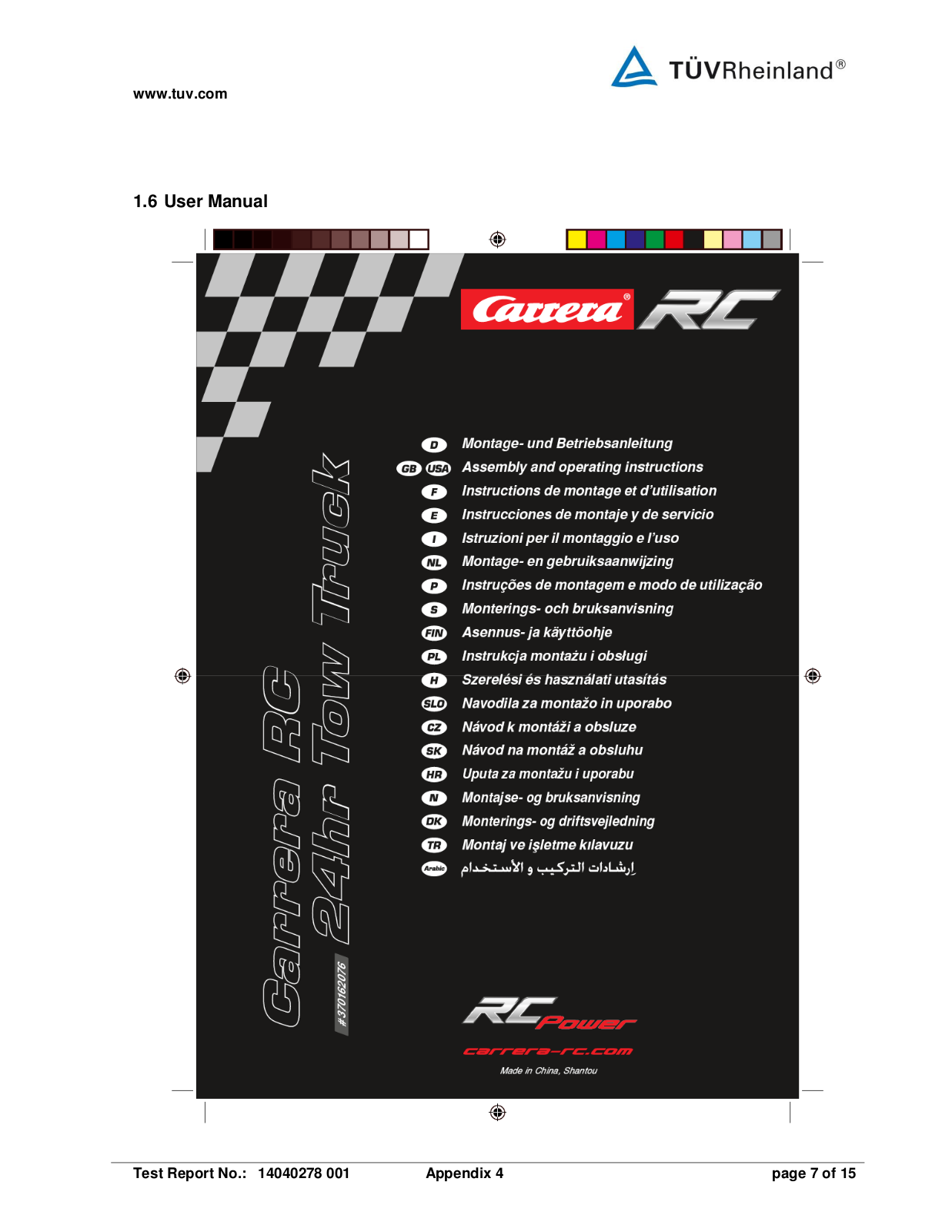 Stadlbauer Vertrieb Ges M B H 370900042 Users Manual