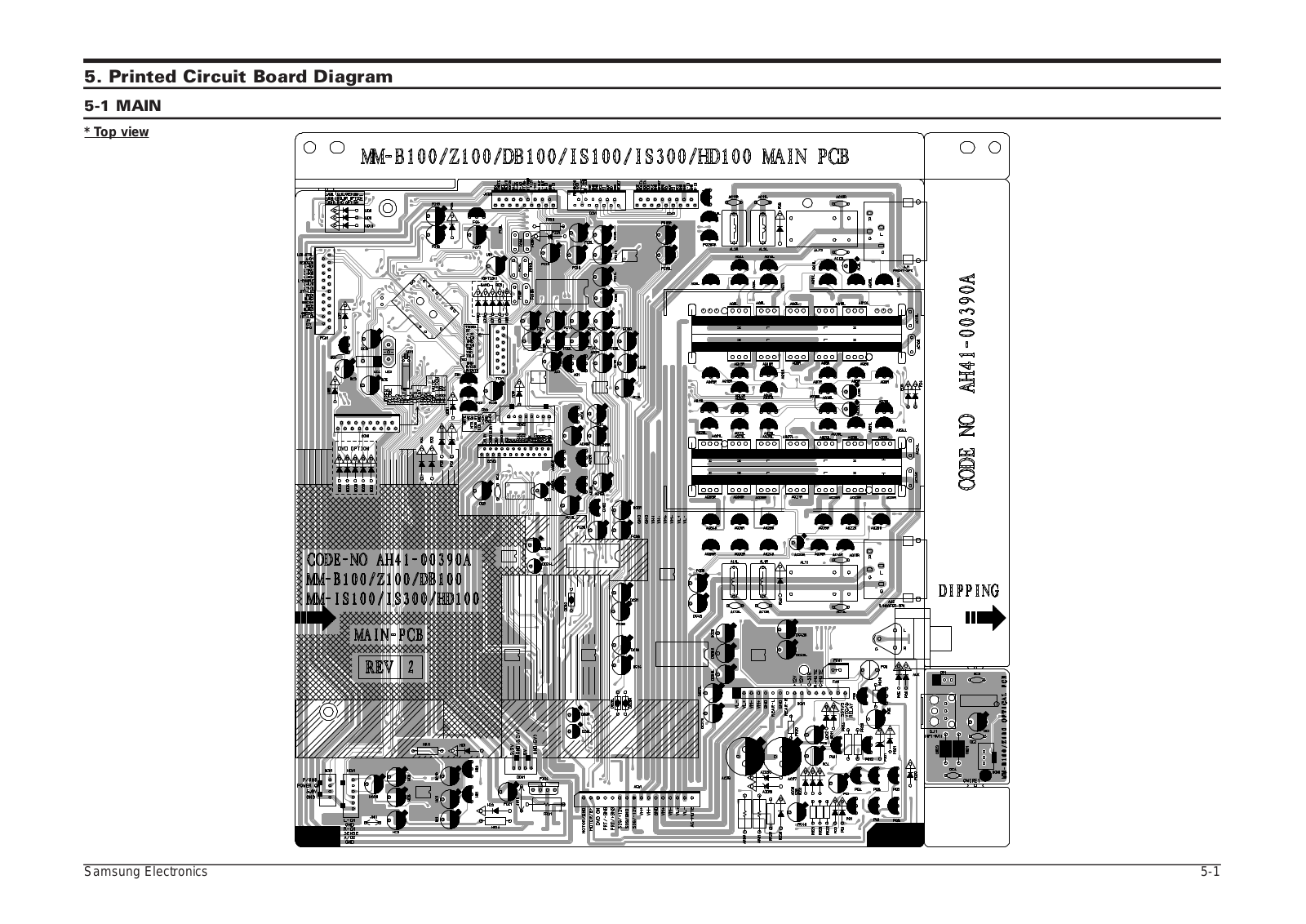 SAMSUNG MM-Z100 Printed Circuit Board Diagram