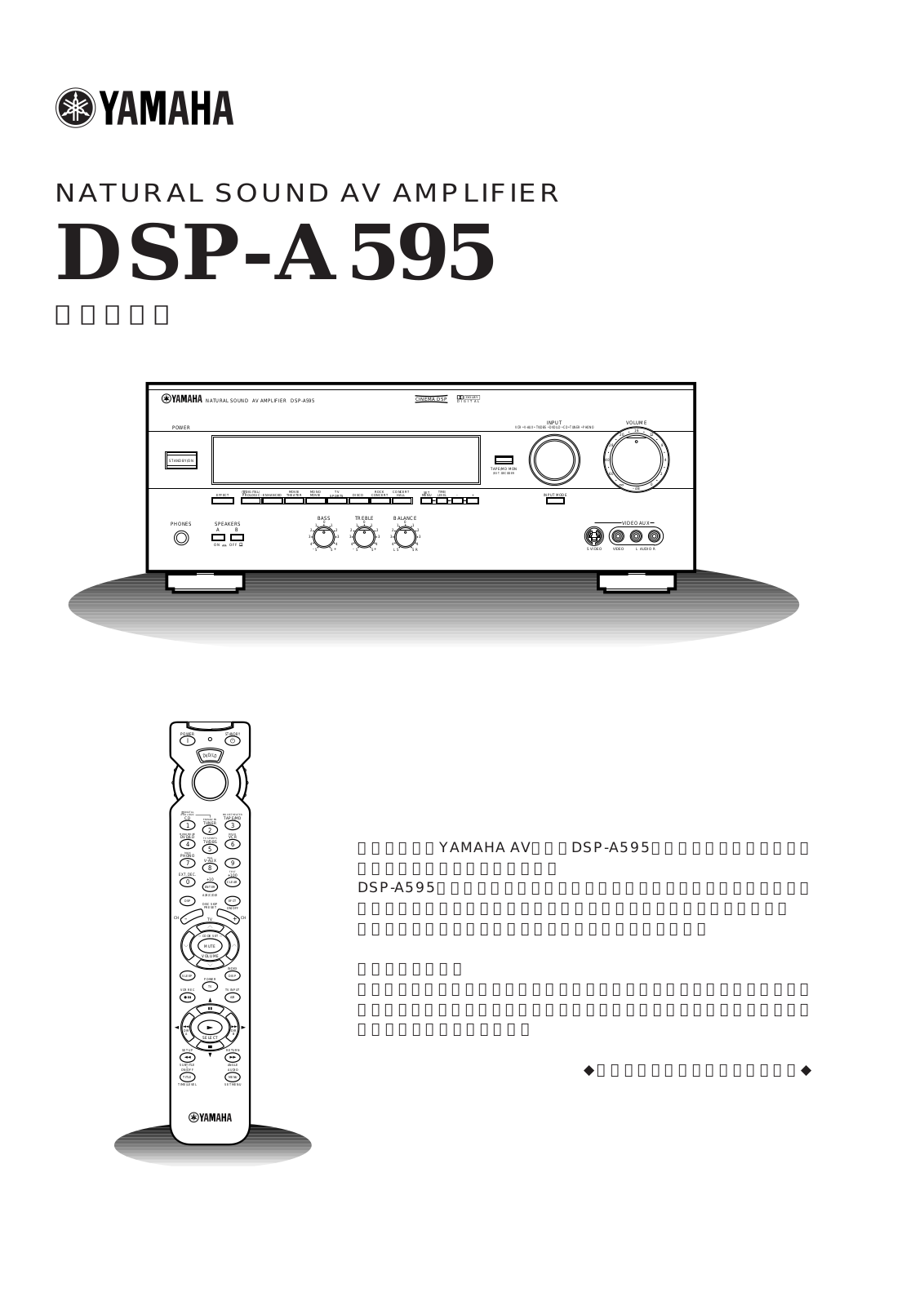 Yamaha DSP-A595 User Manual