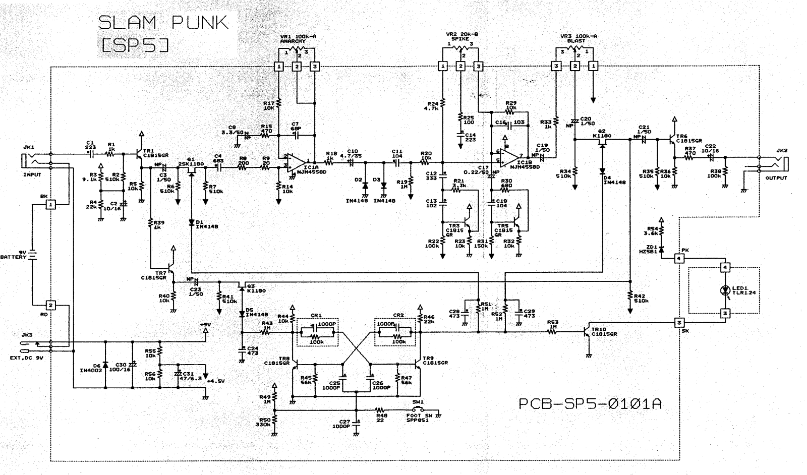 Ibanez sp5 schematic