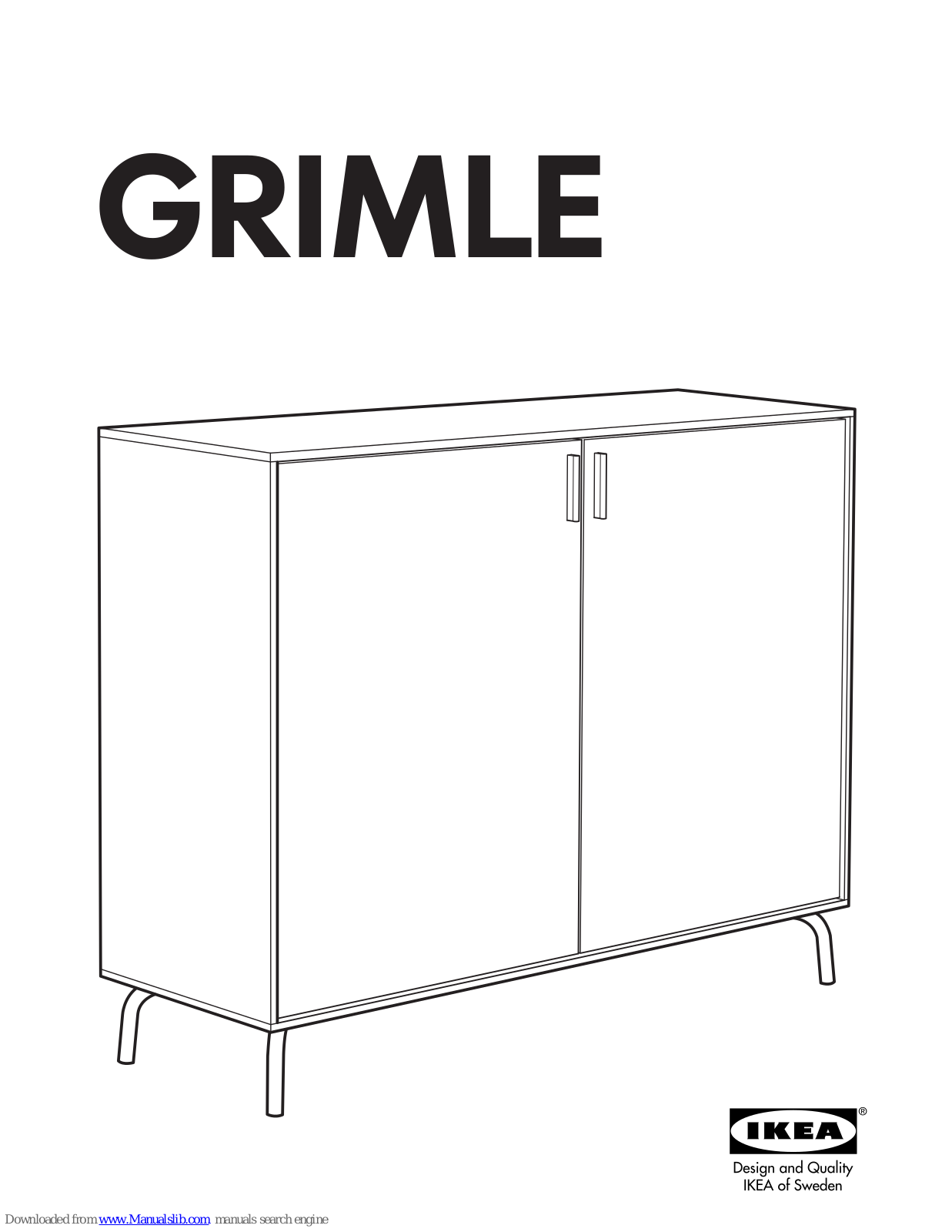 IKEA GRIMLE BUFFET, GRIMLE Instructions Manual - ManualMachine.com