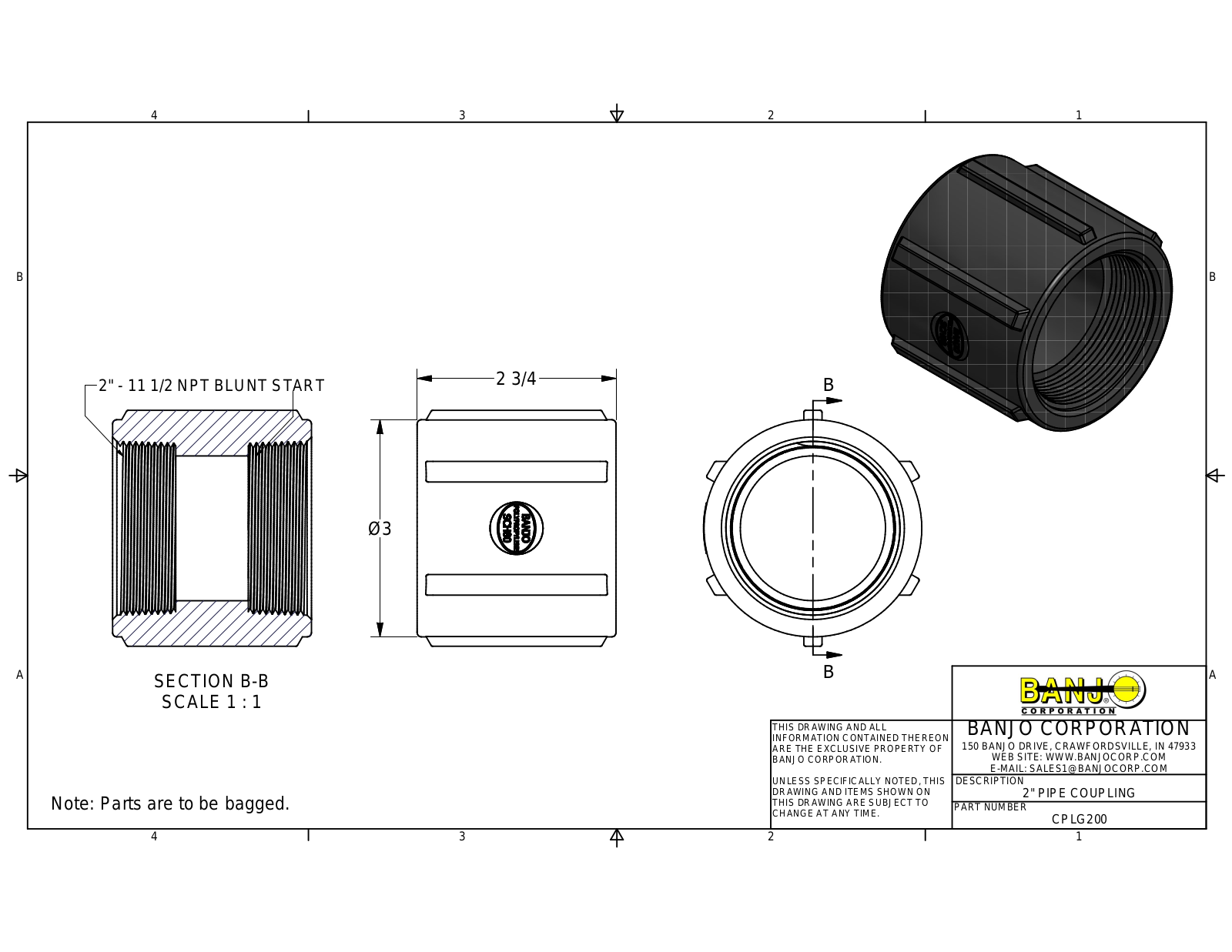 Banjo CPLG200 Drawing - ManualMachine.com