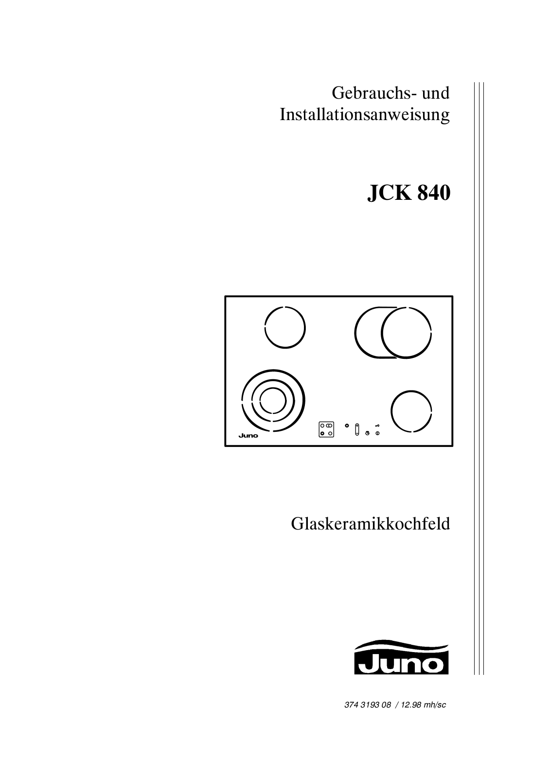 Juno JCK 840 User Manual