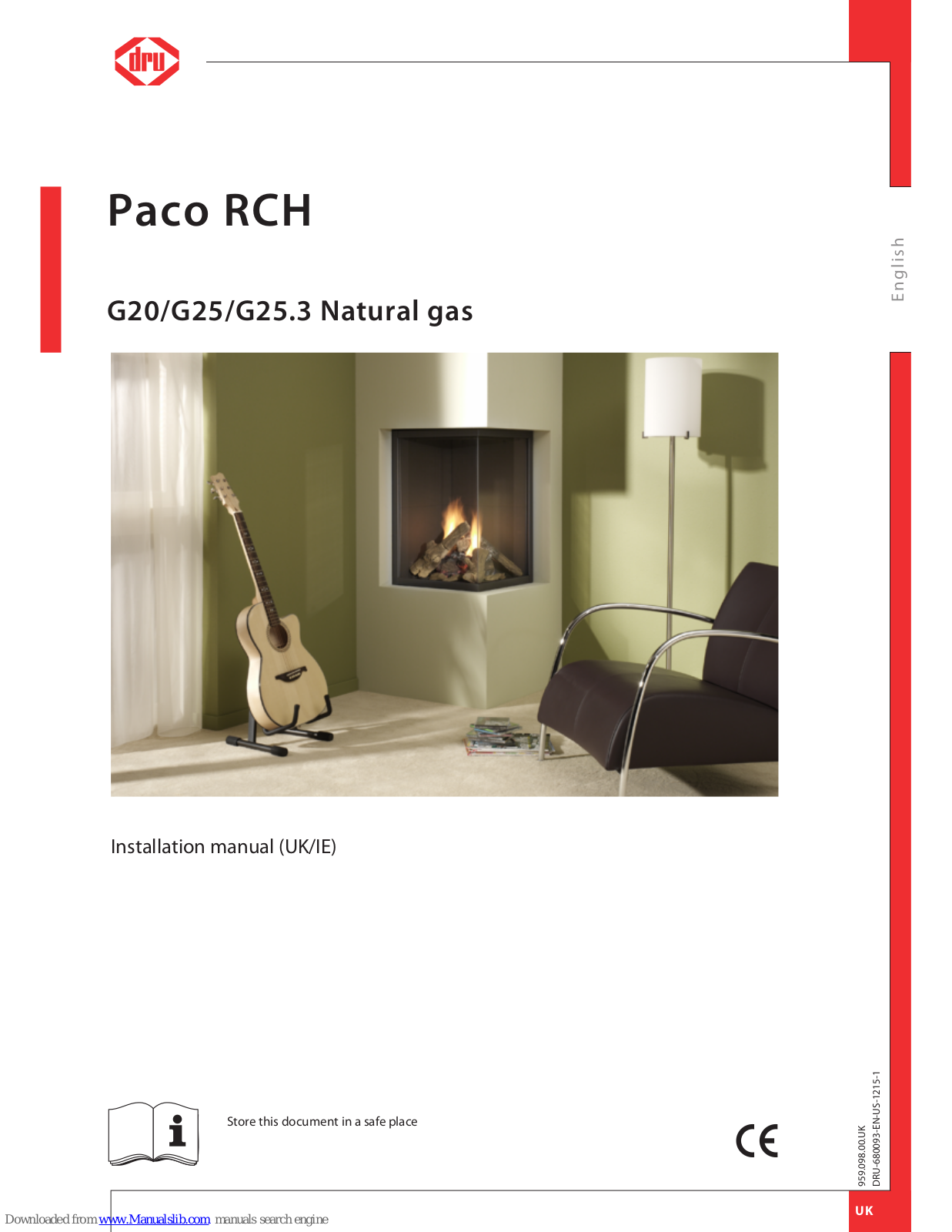 Dru Paco RCH G20, Paco RCH G25.3, Paco RCH G25 Installation Manual