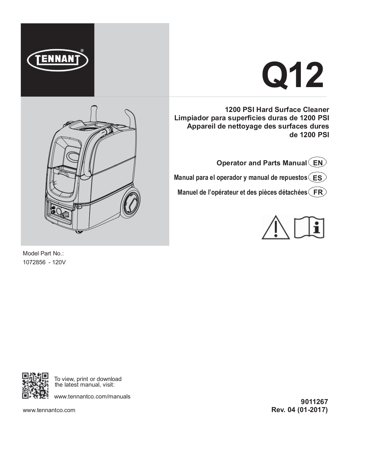 Tennant Q12 User Manual