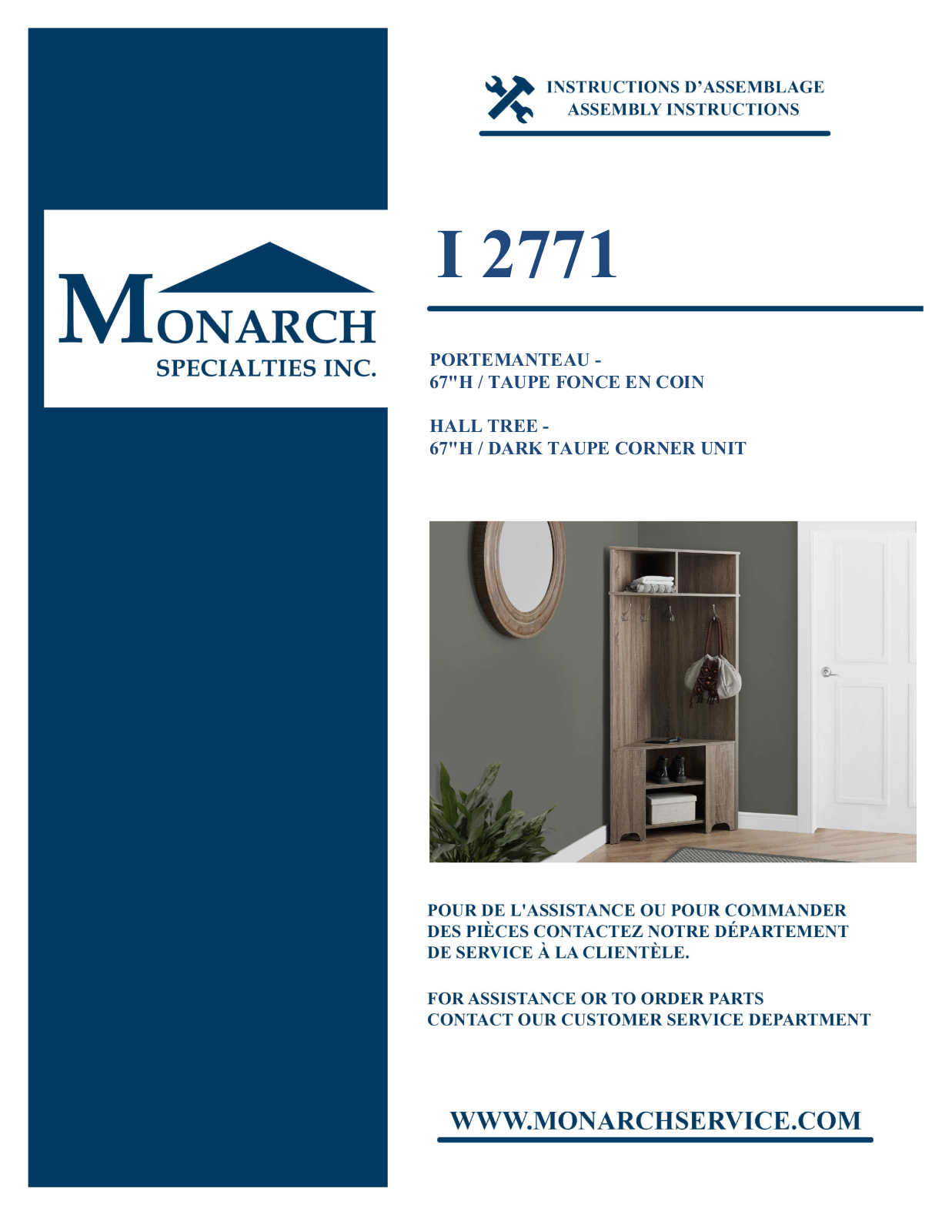 Monarch I2771 Assembly Guide