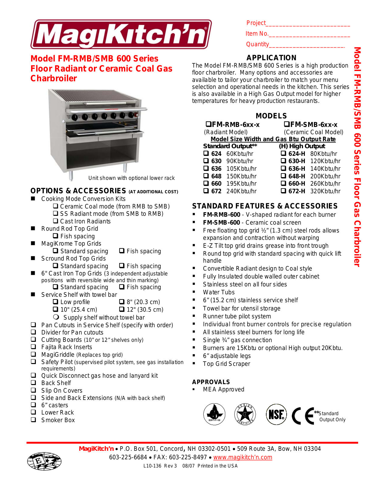 Magikitchn FM-RMB-6, FM-SMB-6 General Manual