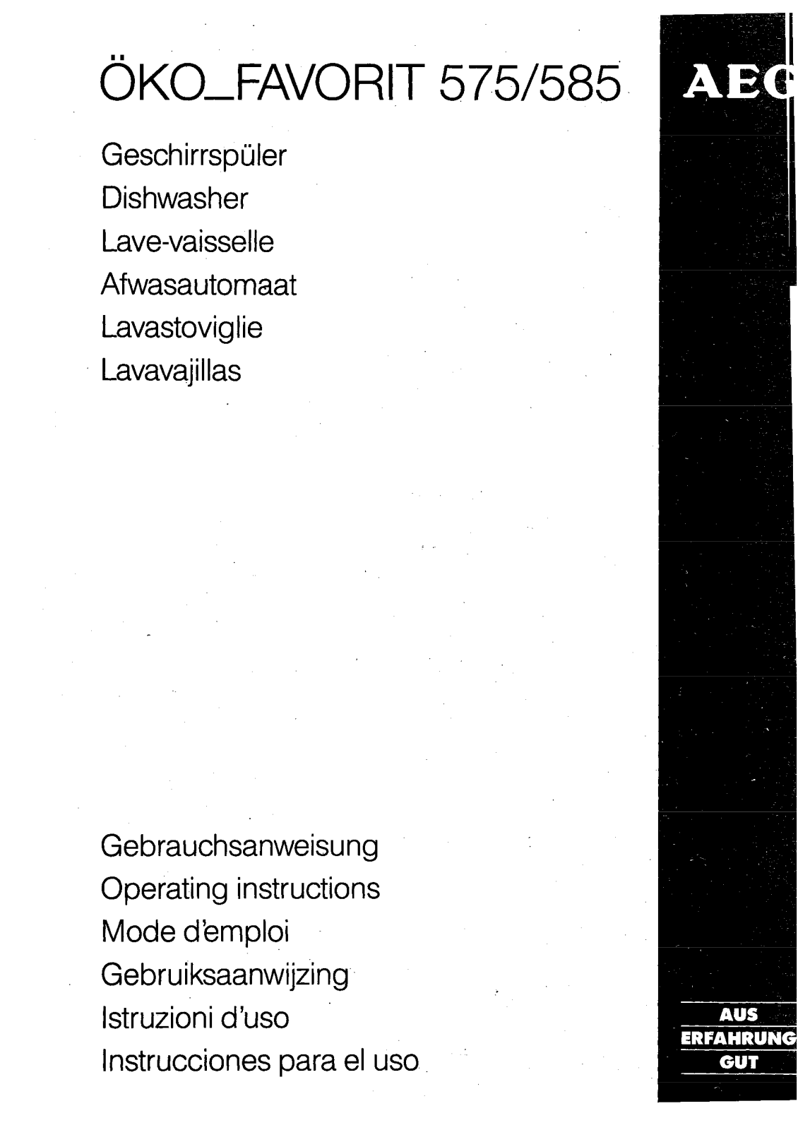 Aeg 585, 575 User Manual