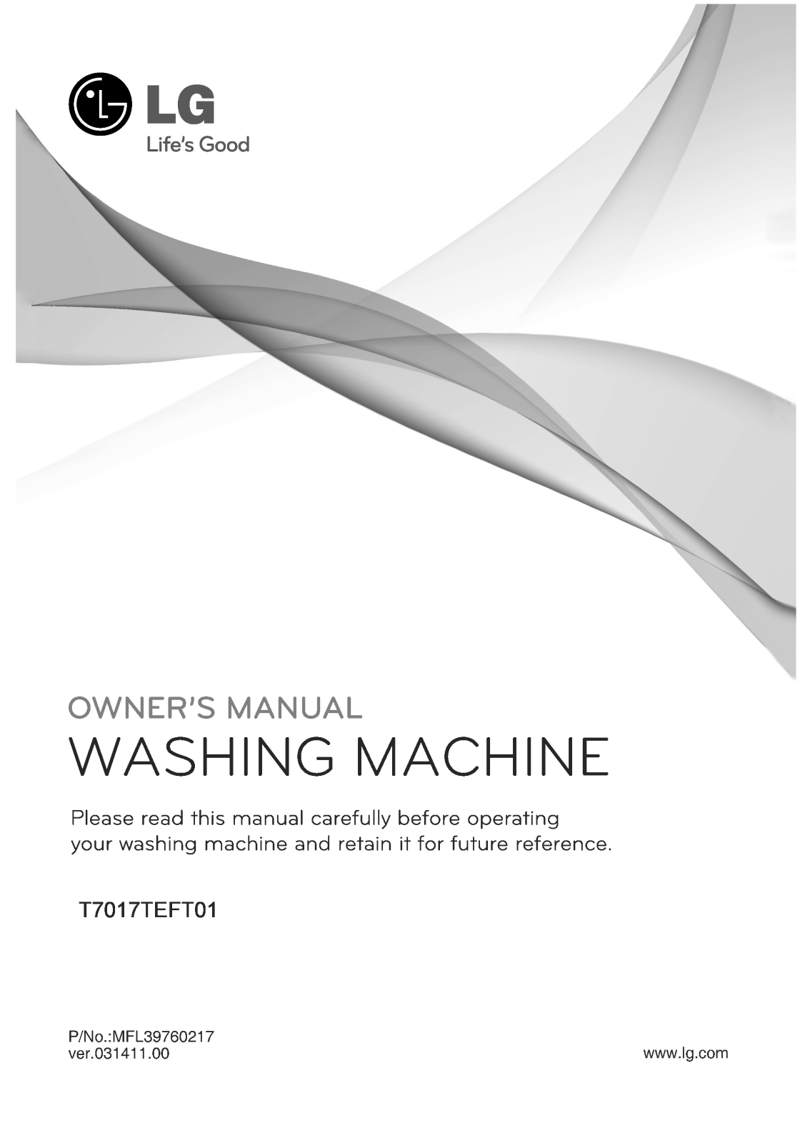LG T7017TEFT01 Owner’s Manual