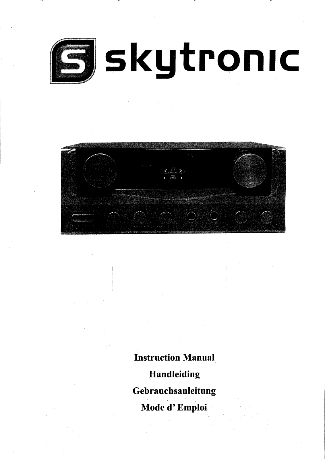 Skytronic Karaoke Amplifier User manual