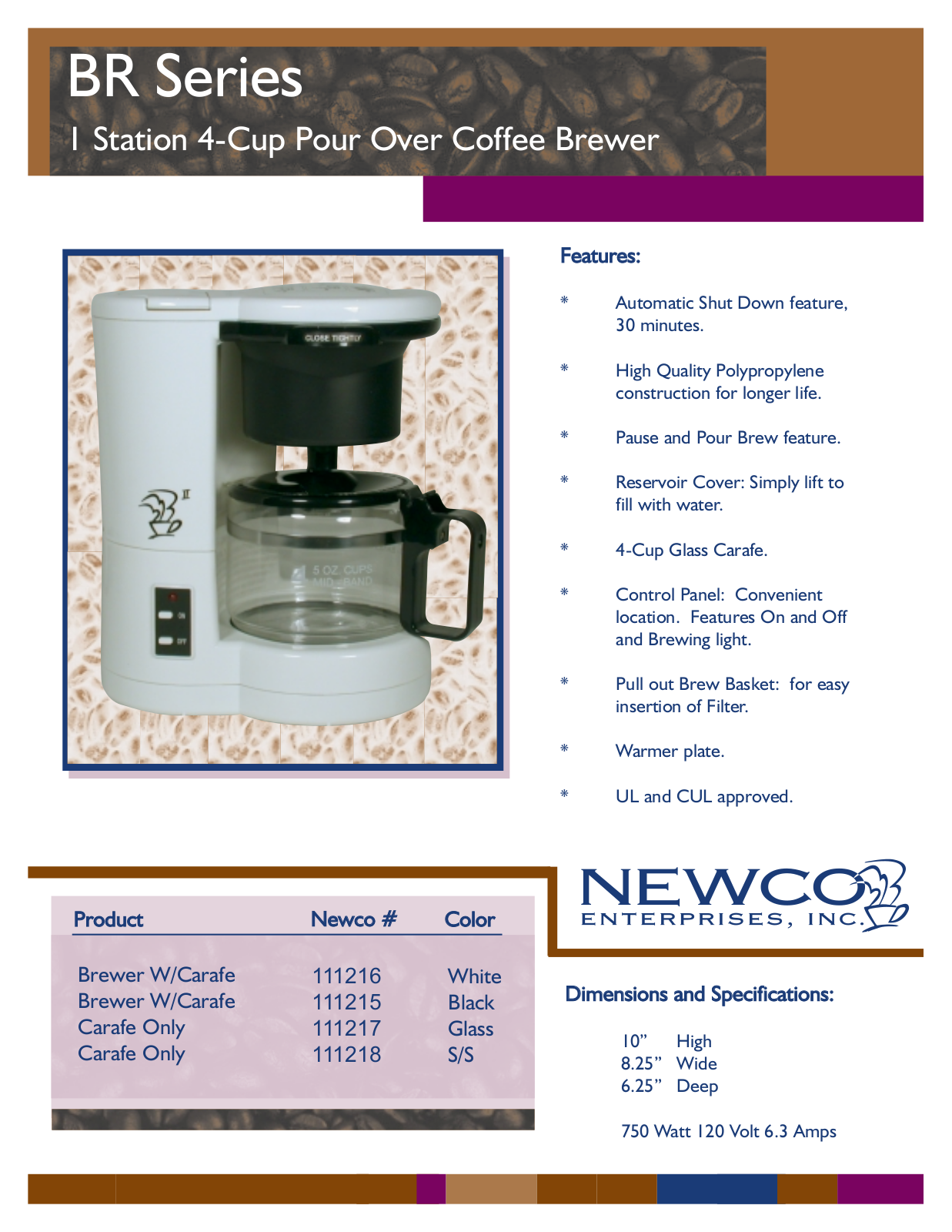 Newco BR-4B User Manual - ManualMachine.com