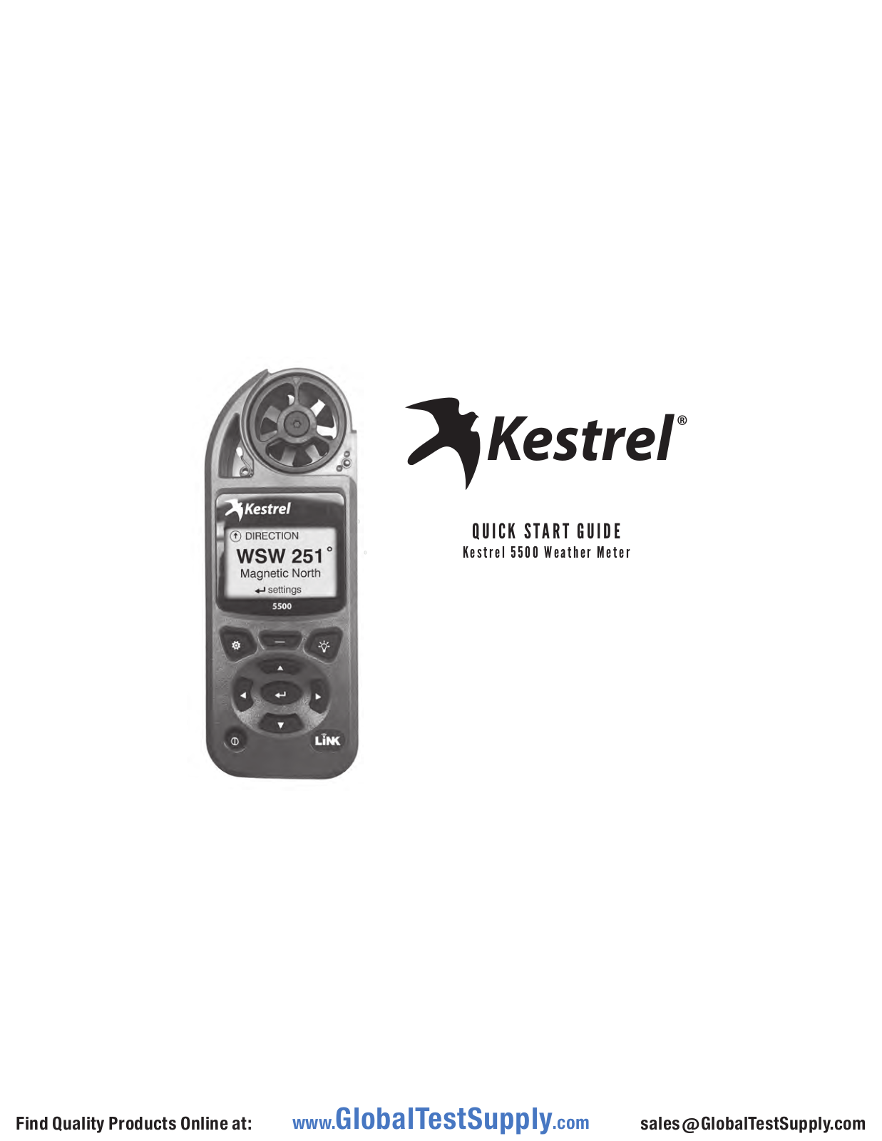 Kestrel 0855YEL-KIT User manual