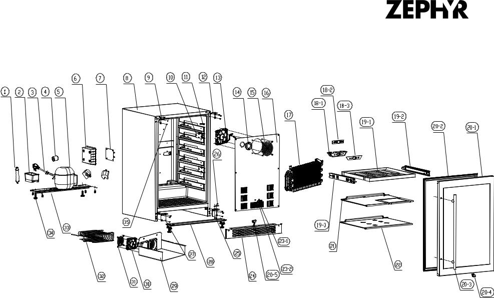 Zephyr PRB24C01BG Parts manual