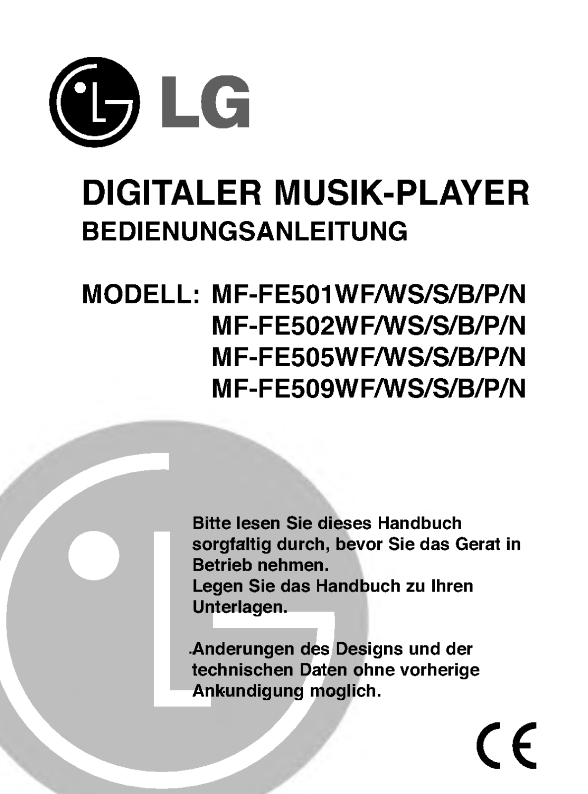 Lg MF-FE505N User Manual