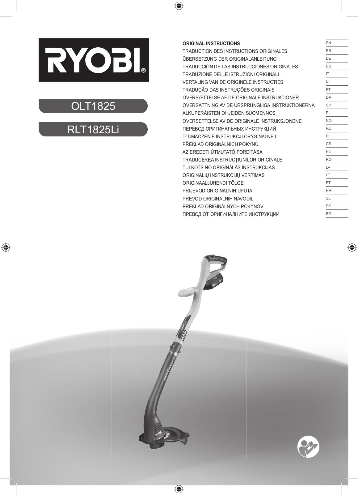 Ryobi 5133001807 Instruction manual