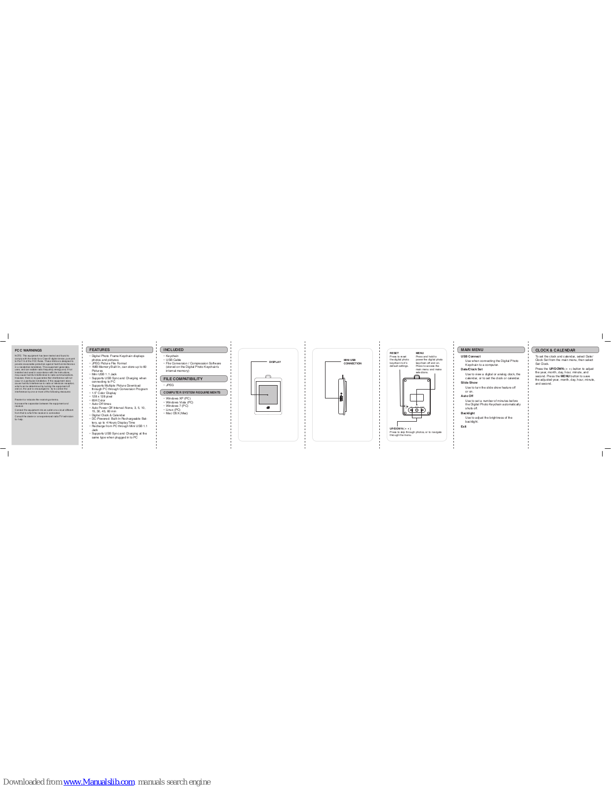 GPX PF150 User Manual