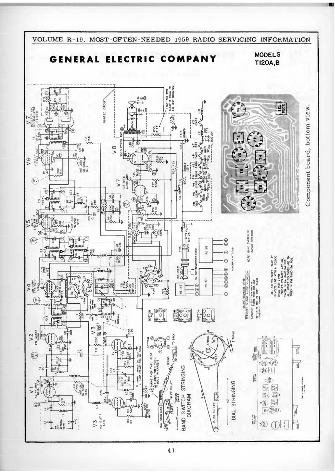 General T120A, T120B Schematic