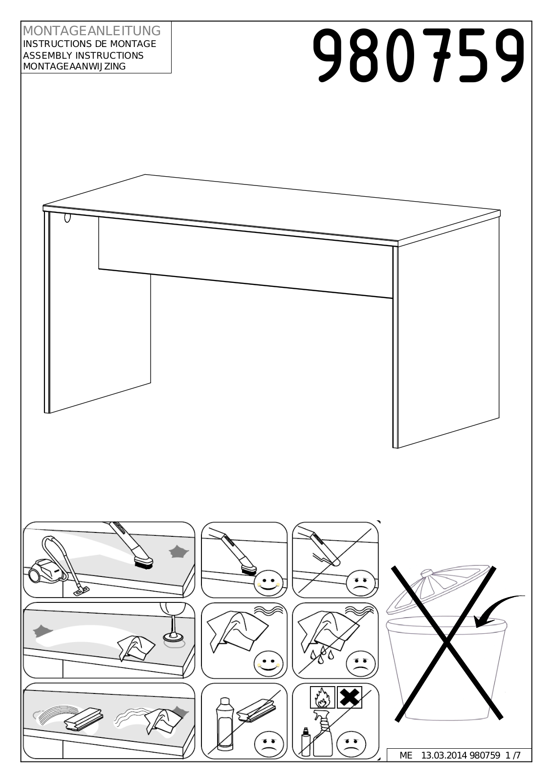 Wimex 980759 Assembly instructions