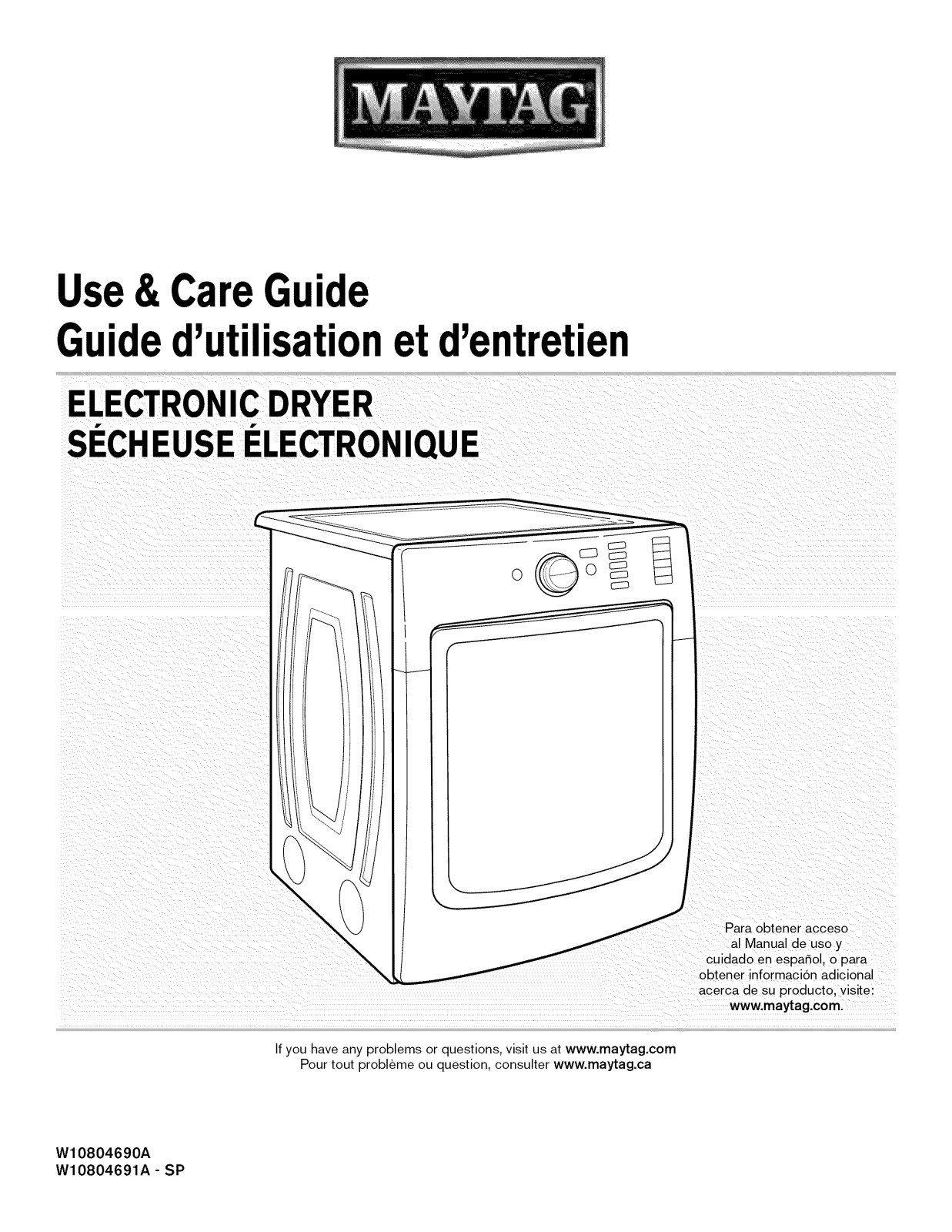 Maytag YMED8200FC0, YMED8200FW0, YMED5500FW2, YMED5500FW0, YMED5500FC2 Owner’s Manual