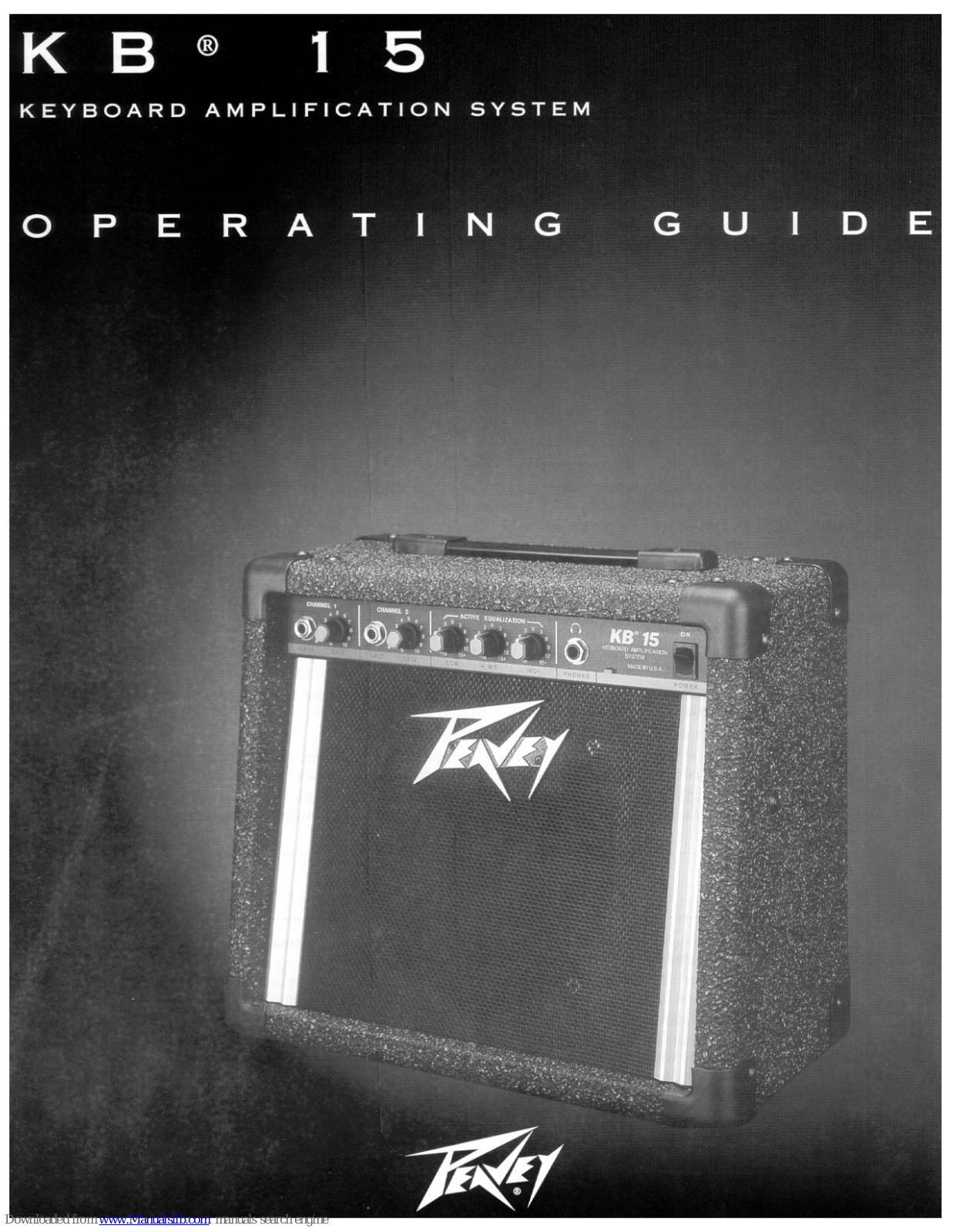 Peavey 15, KB 15 Operating Manual