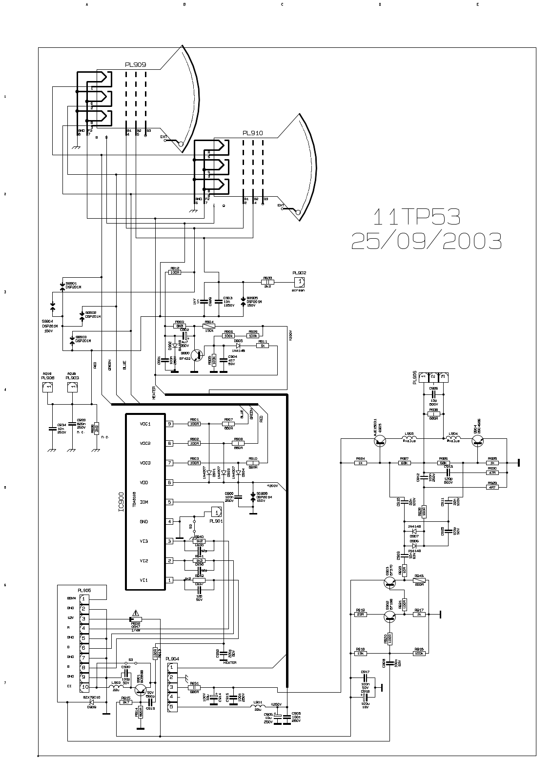 Vestel 11TP53 schematic