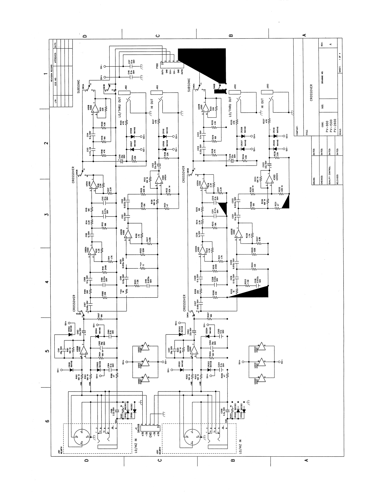 Peavey pv2600 blue schematic