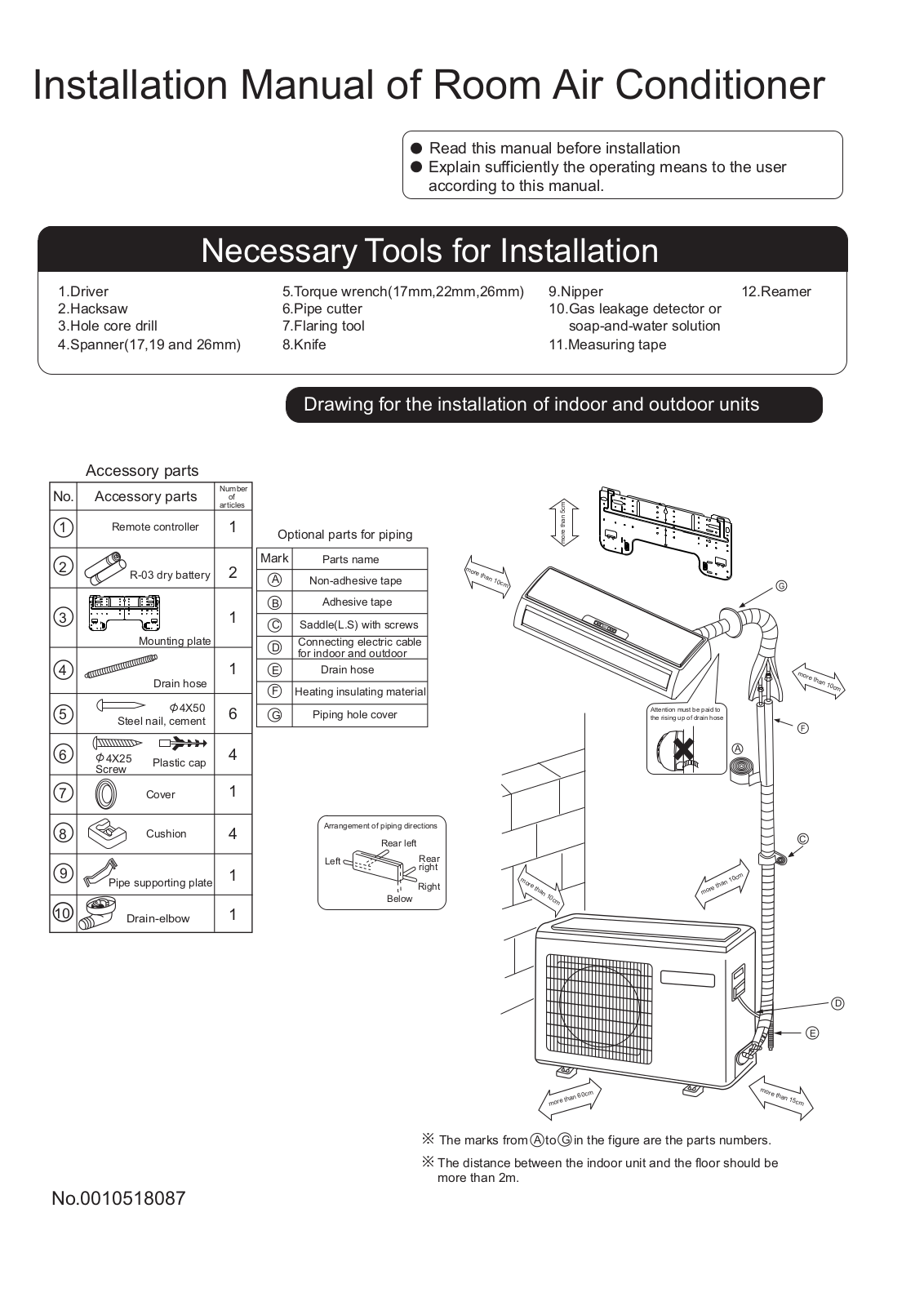 Haier HSU-18HEA13 User Manual