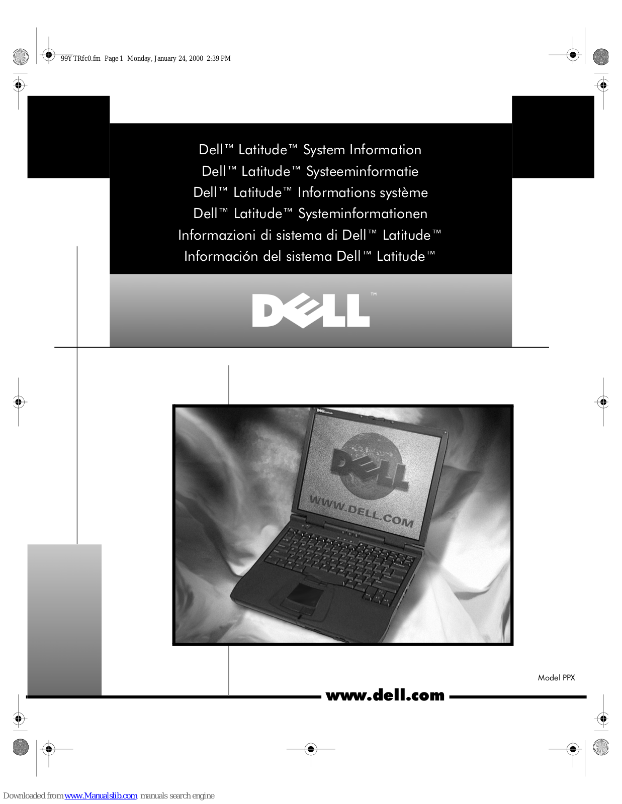 Dell Latitude CPt S, Latitude CPx H, CS620, CPt Information Manual