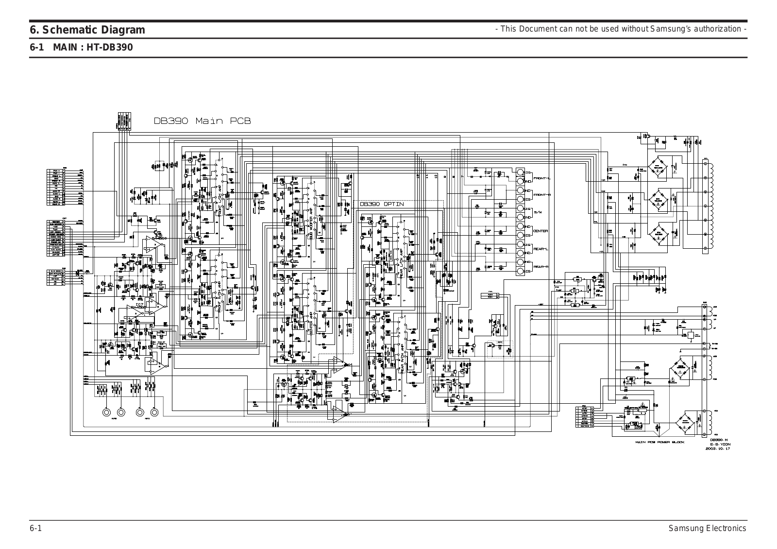 SAMSUNG HT-DB390 Schematic Diagram