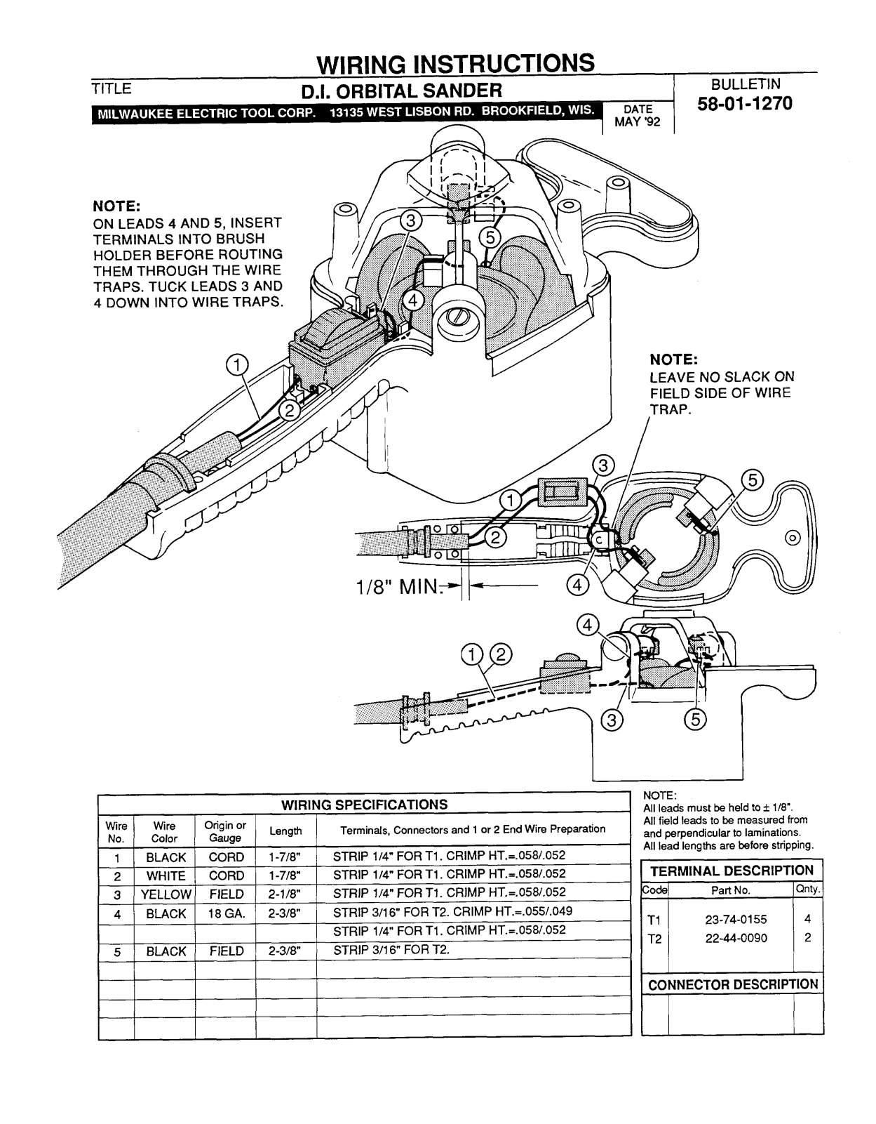 Milwaukee 58-01-1270 User Manual