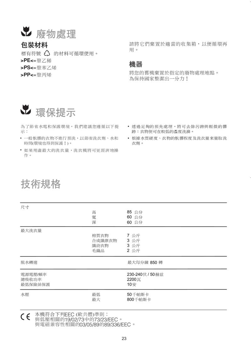 AEG EWF887, EWF882 User Manual