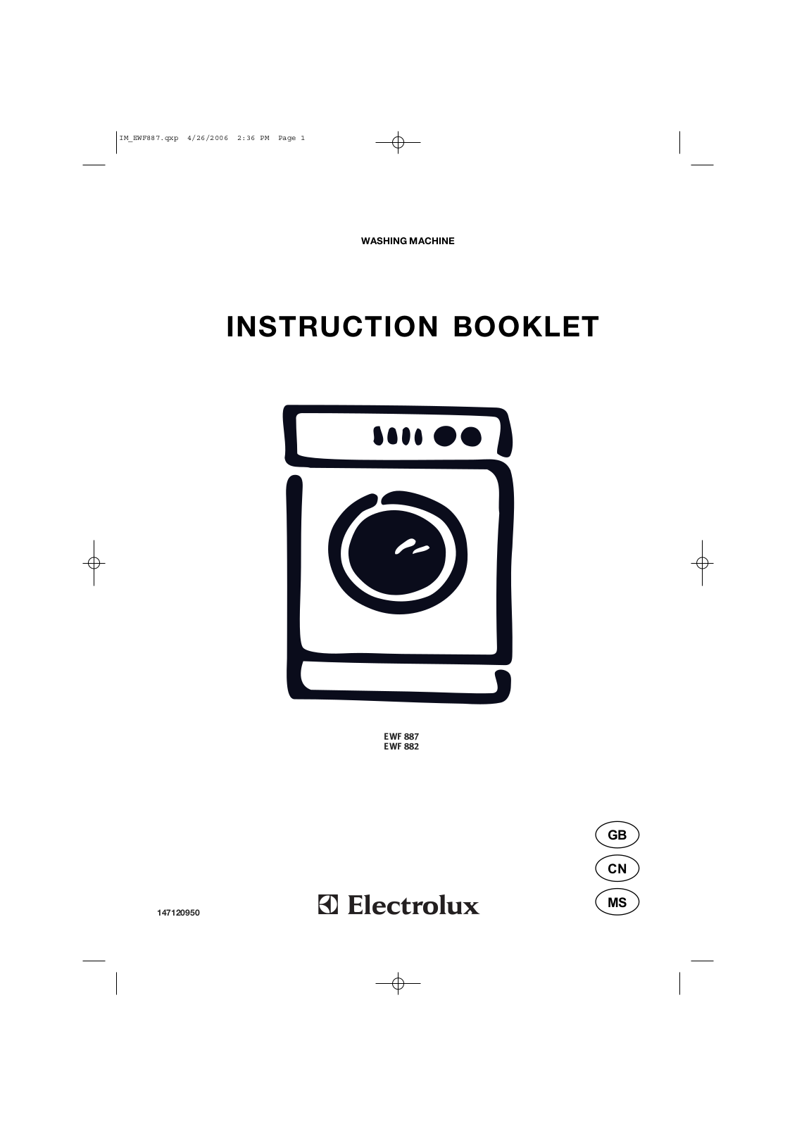 AEG EWF887, EWF882 User Manual