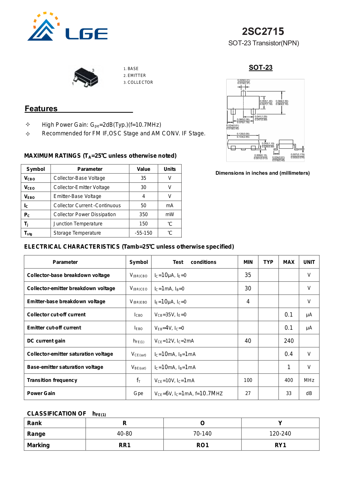 LG 2sc2715 Datasheet - ManualMachine.com