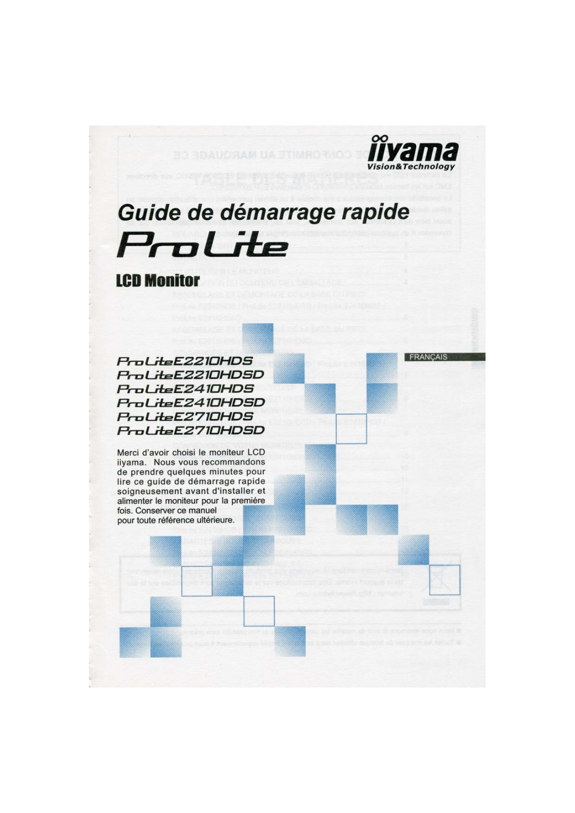IIYAMA E2210HDS, E2210HDSD User Manual