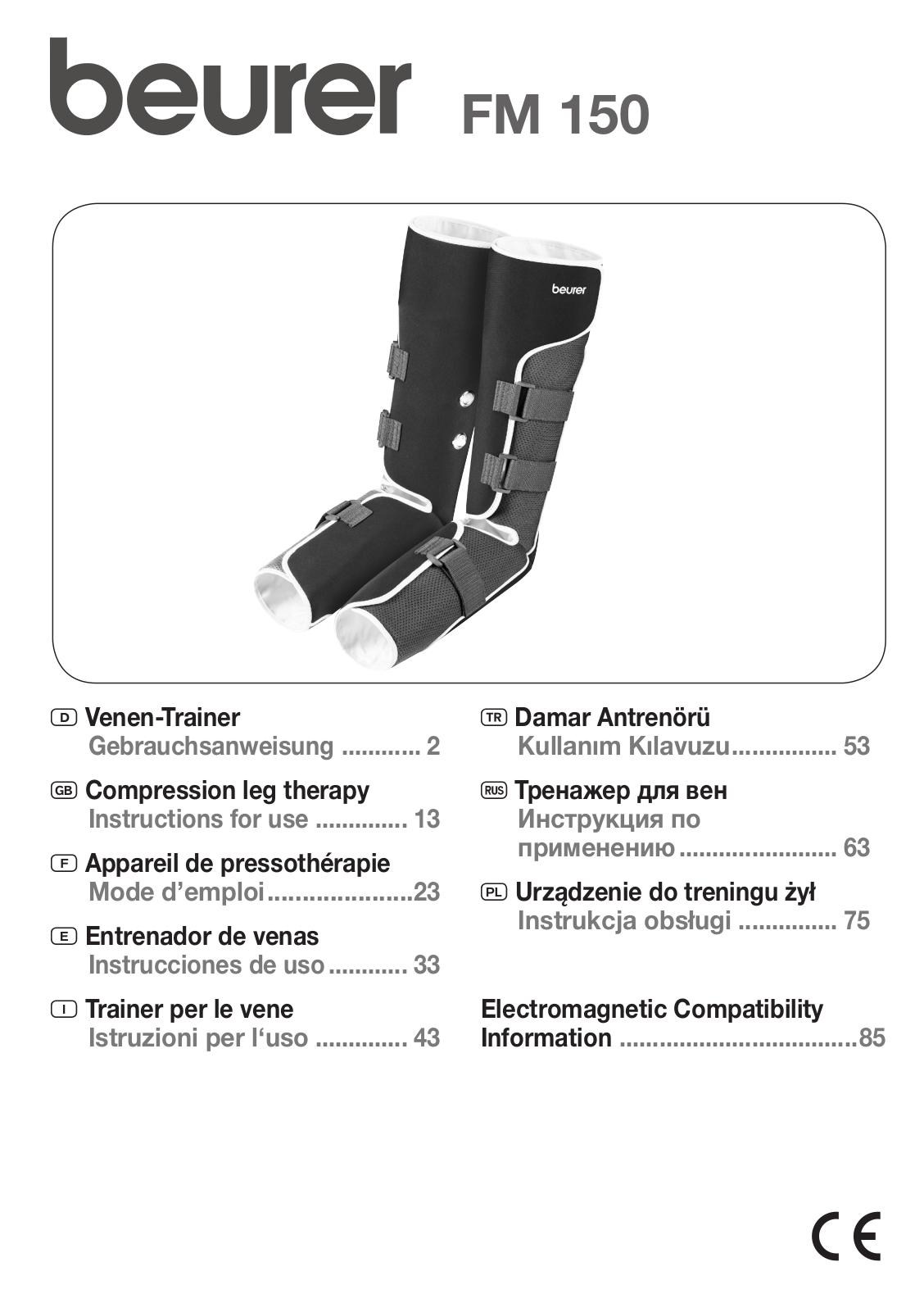 Beurer FM150 User Manual