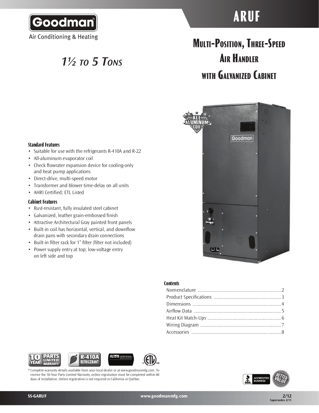 Goodmans SS-GARUF User Manual