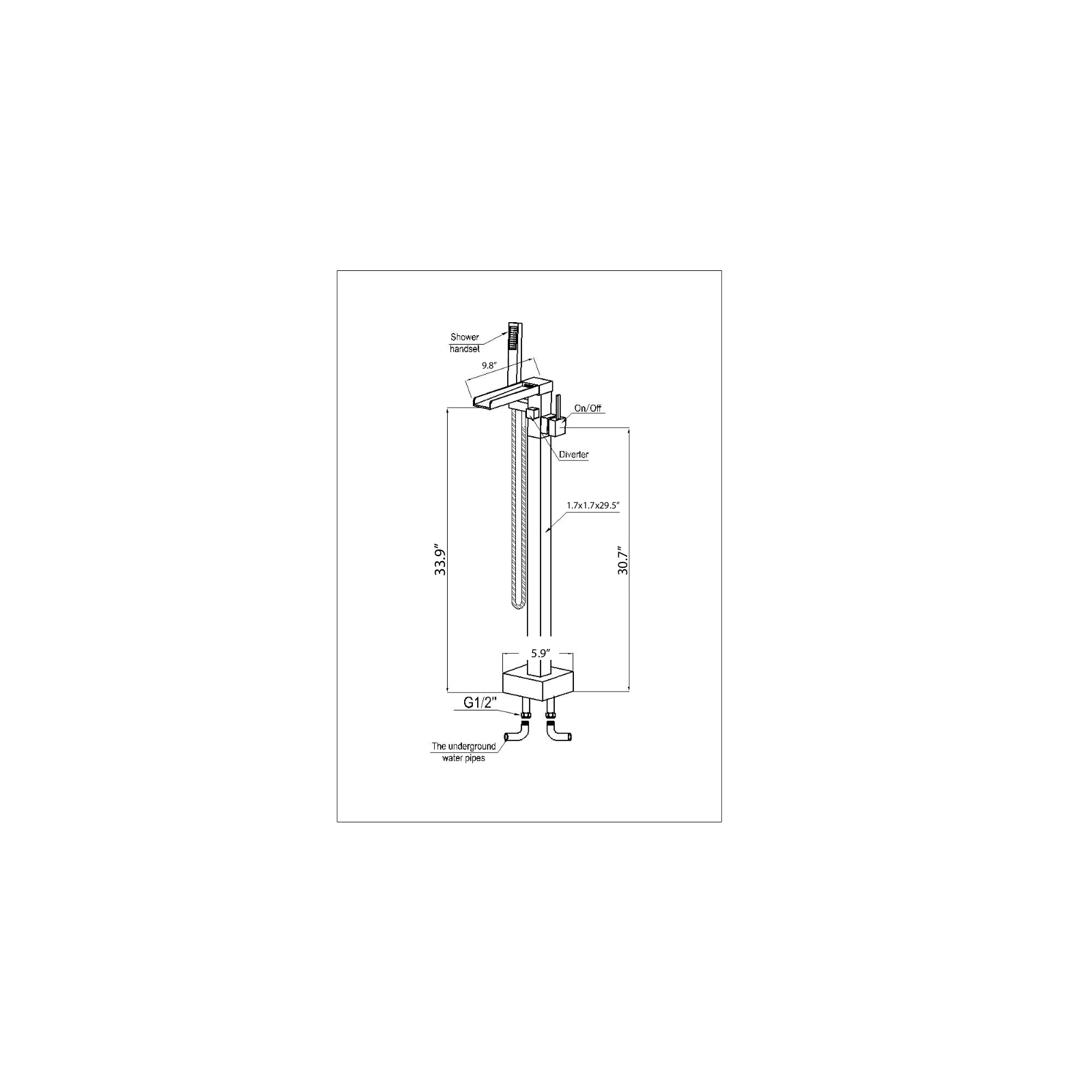 ANZZI ANZI1845 Dimension - ManualMachine.com