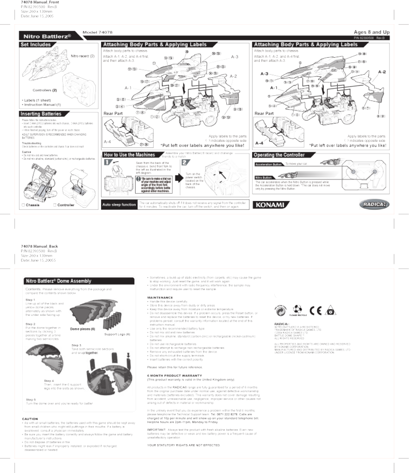 Fisher-Price I0407 Instruction Sheet