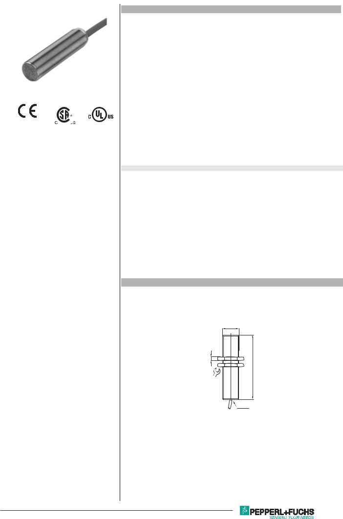 Pepperl Fuchs NCB5-18GM70-N0 Data Sheet